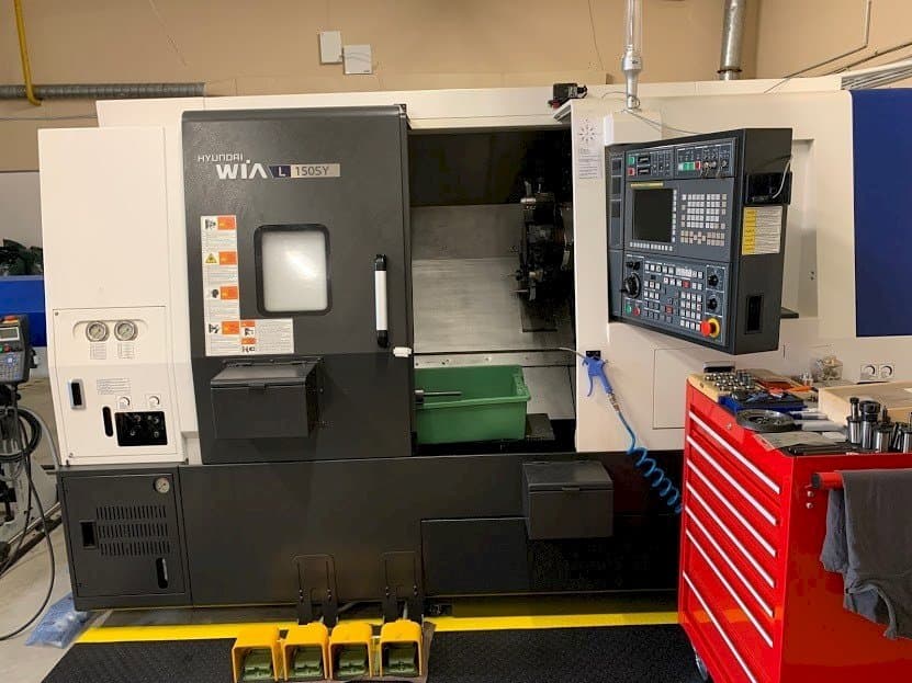 Front view of Hyundai Wia L150SY machine