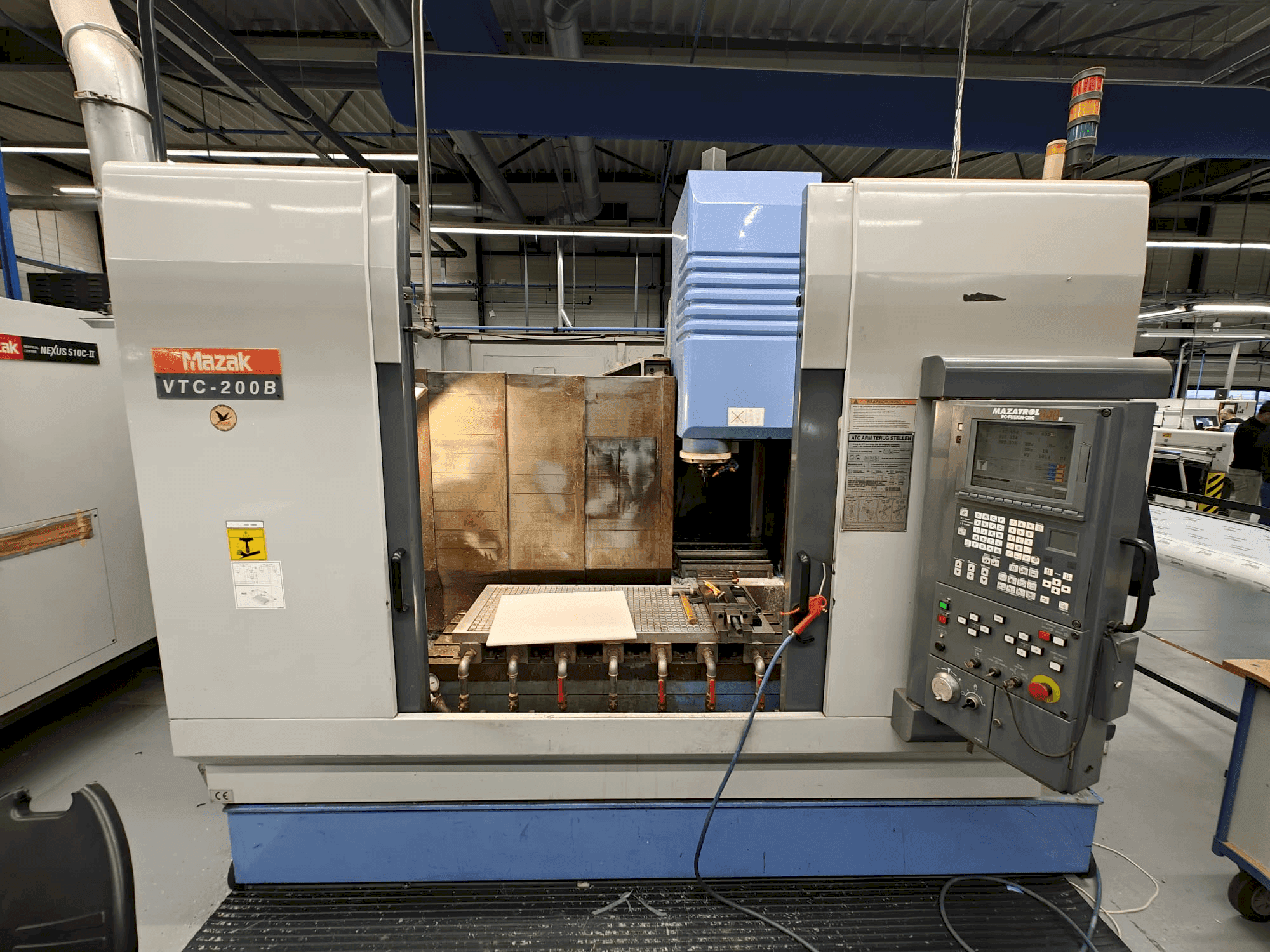 Front view of Mazak VTC-200B  machine