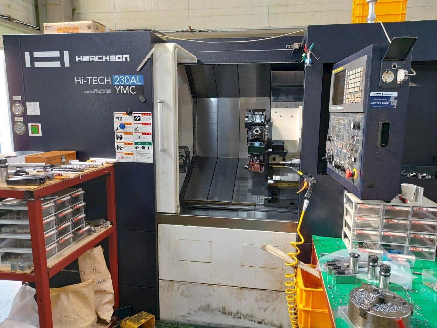 Front view of HWACHEON Hi-TECH 230AL YMC machine