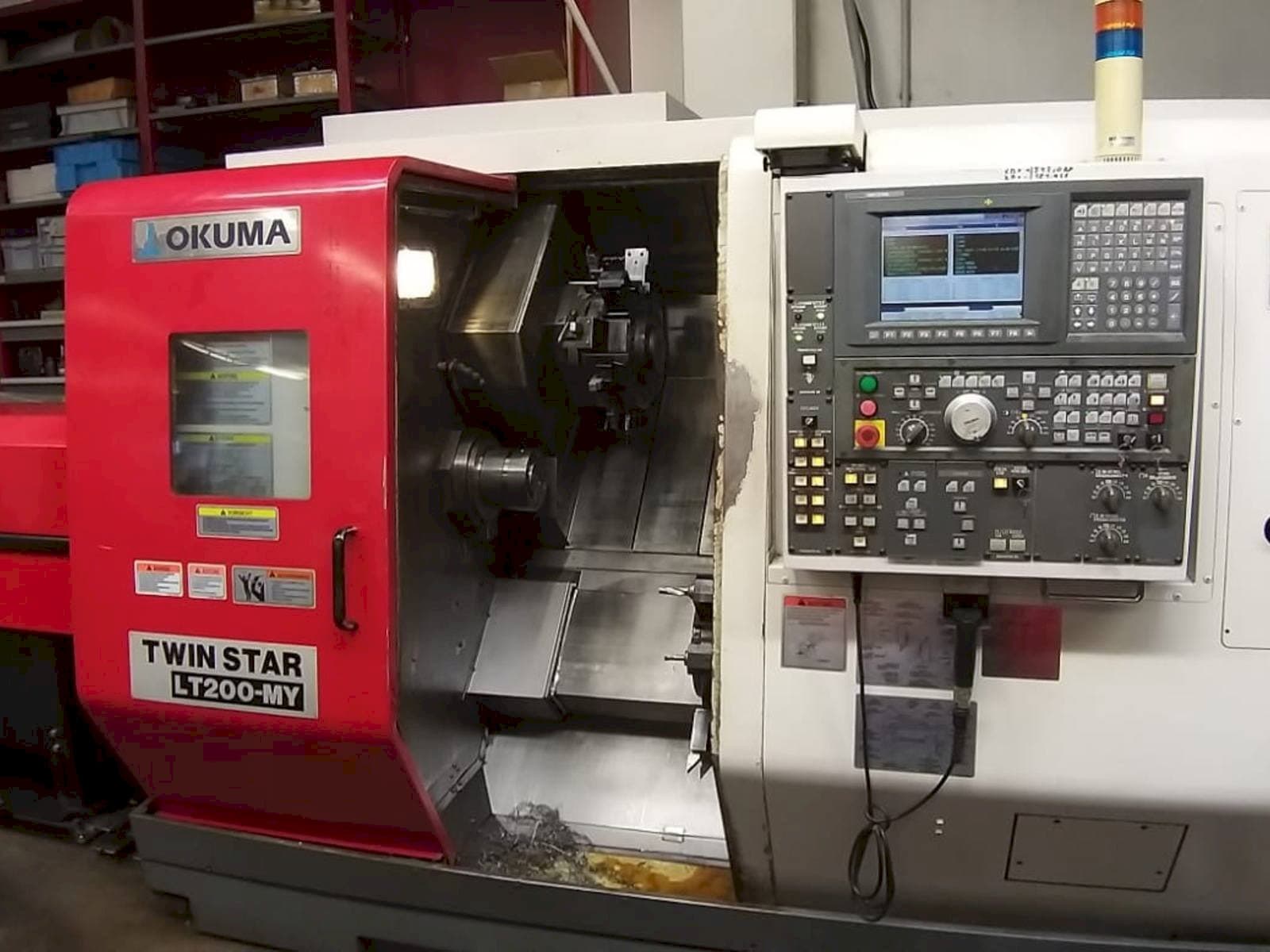 Front view of Okuma Twin Star LT200-MY  machine