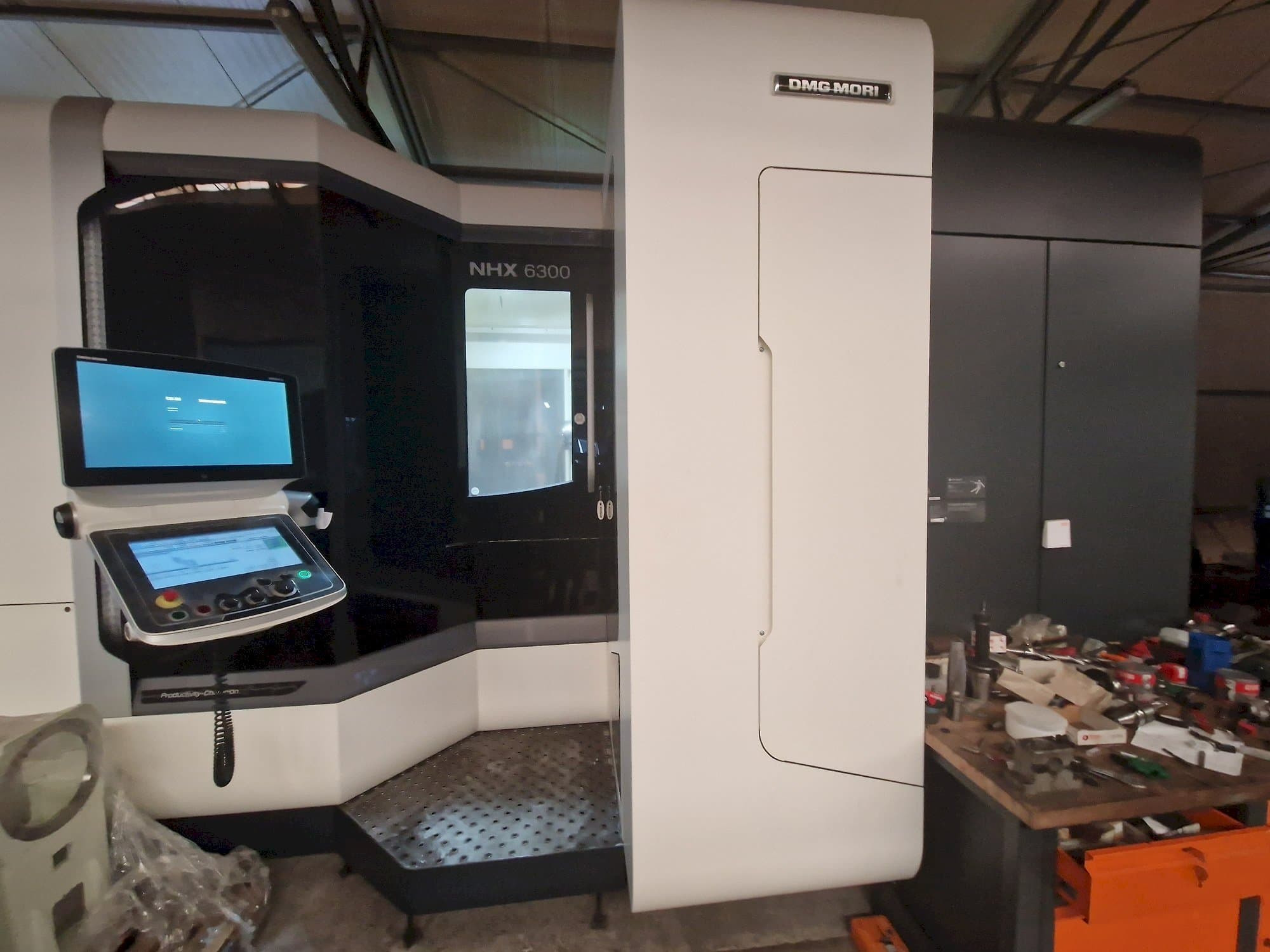 Front view of DMG MORI NHX6300 machine