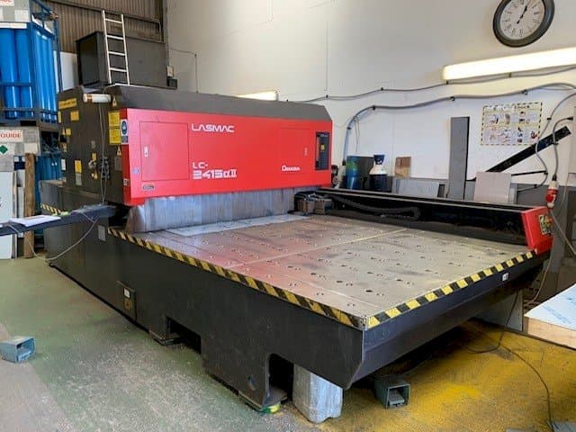 Front view of AMADA LC 2415 Alpha 2 machine