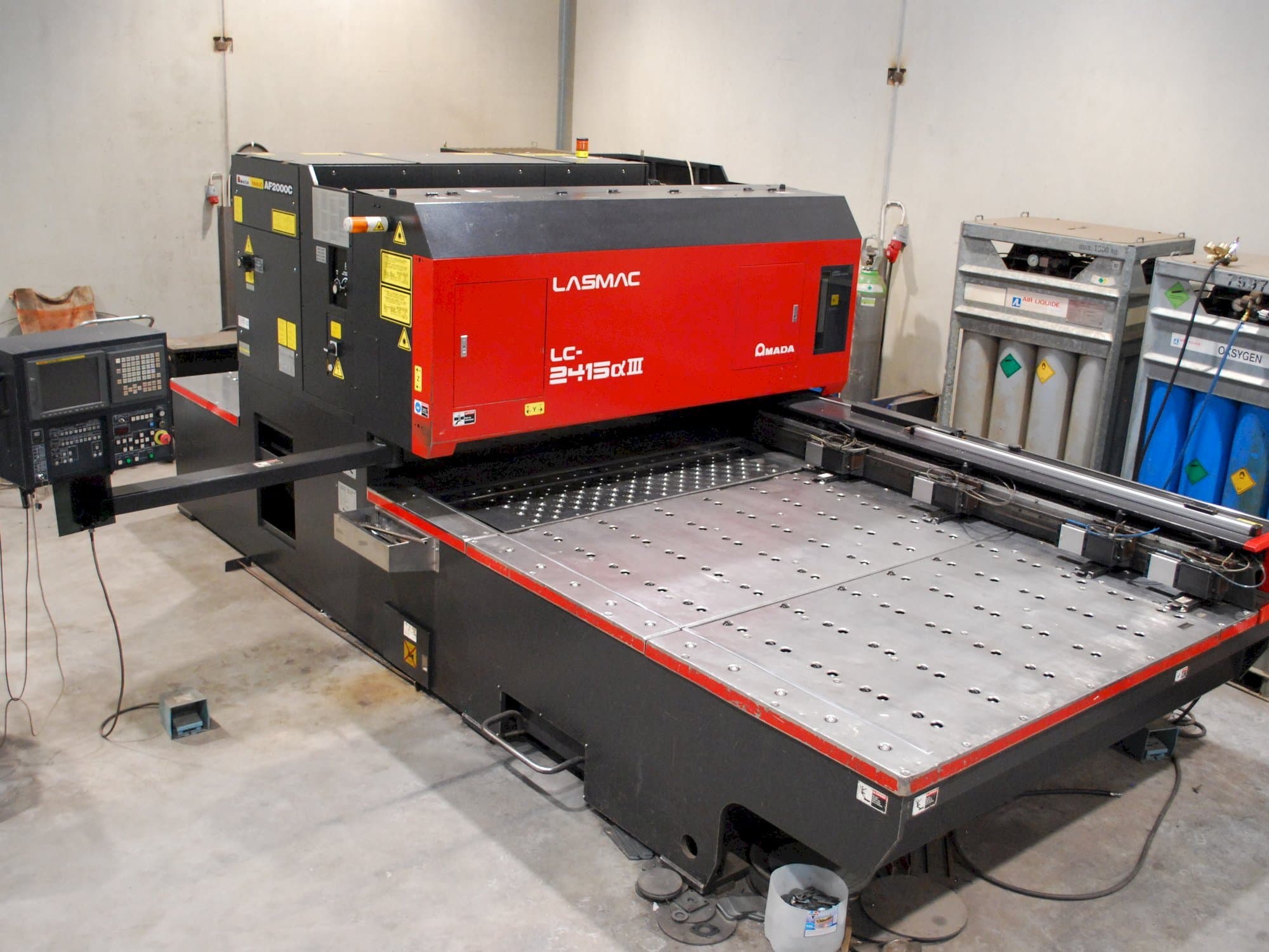 Front view of AMADA LC 2415 Alpha III machine