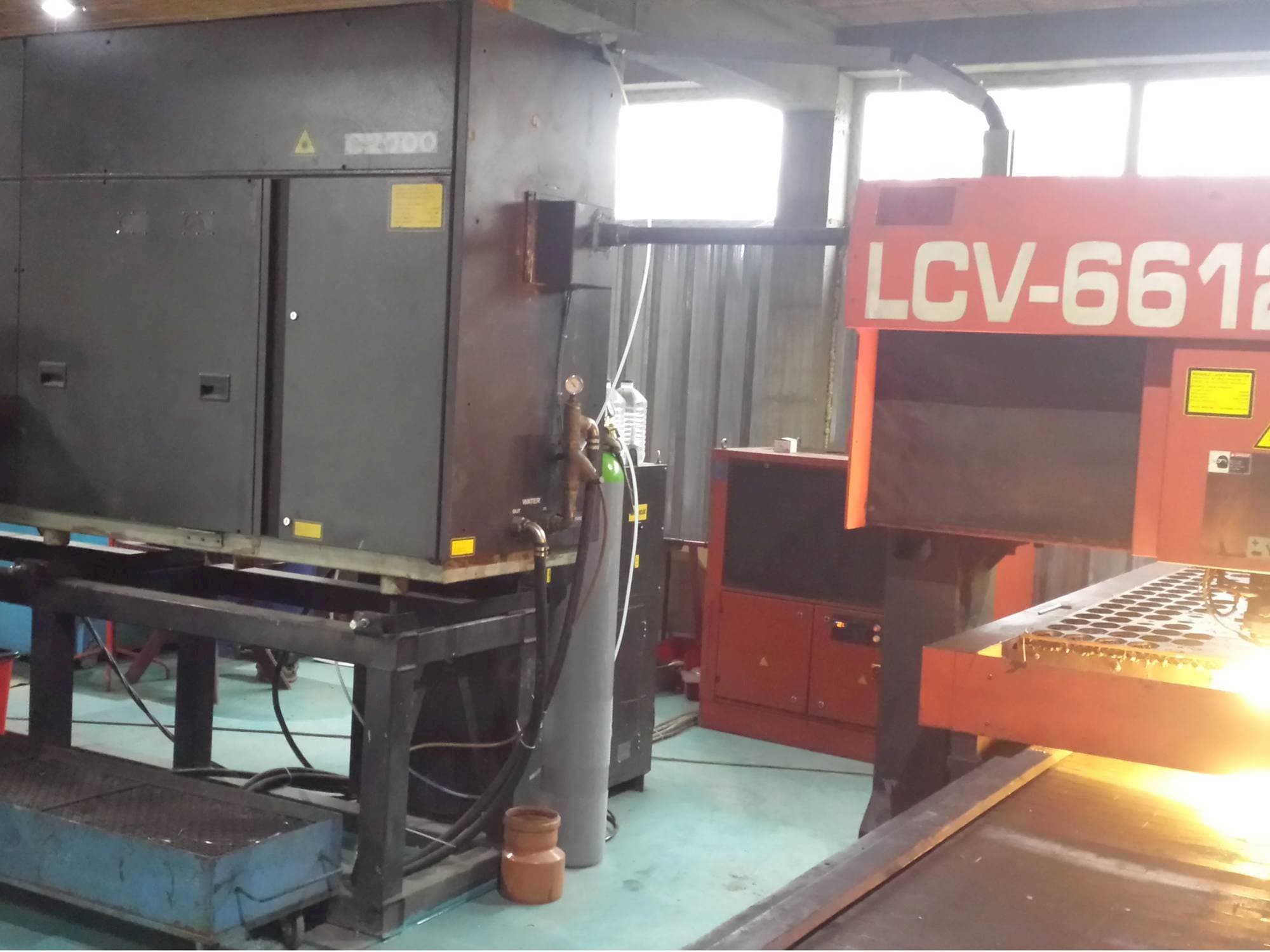 Front view of AMADA LCV 6612 II machine