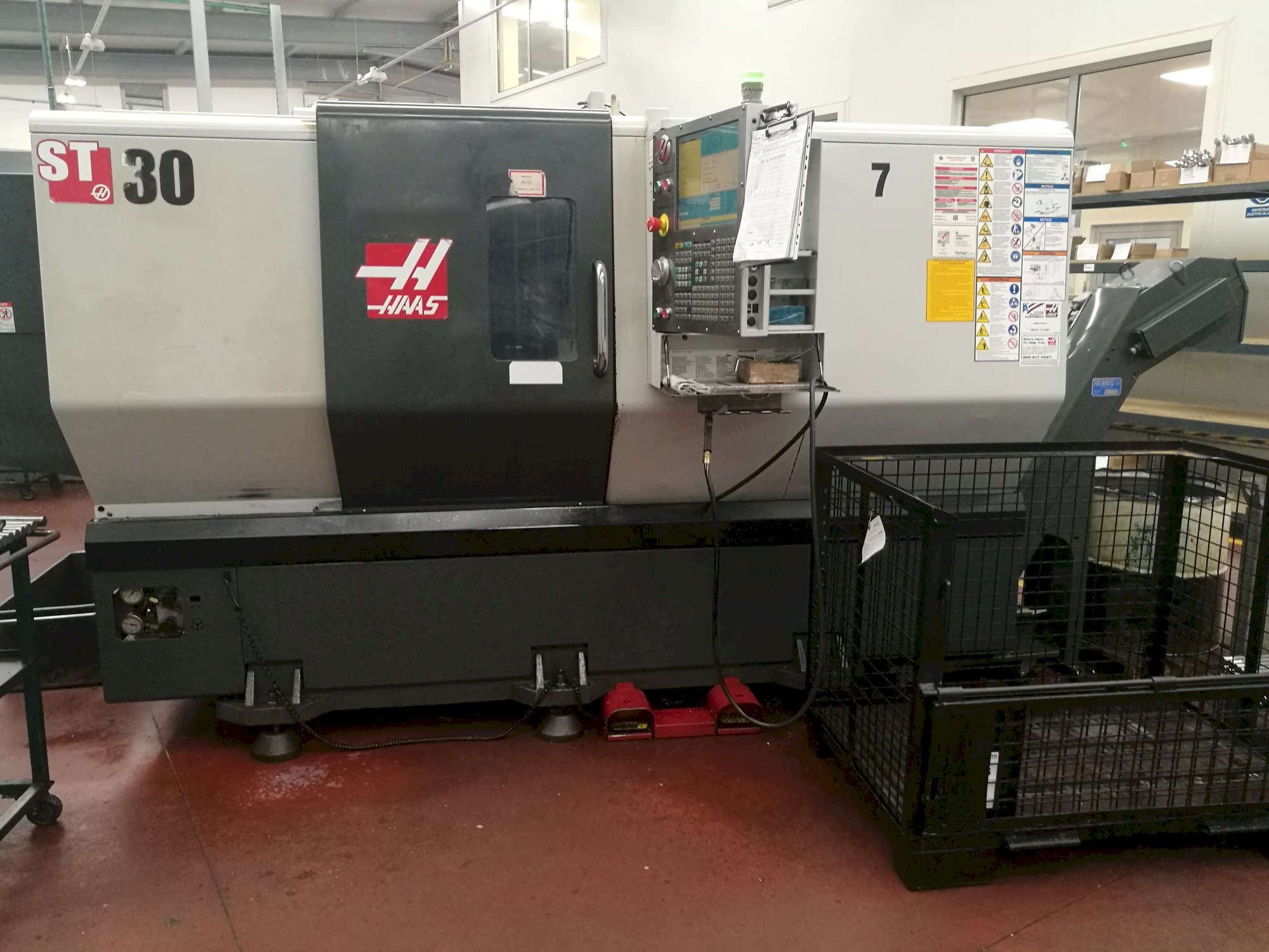 Front view of HAAS ST-30 machine