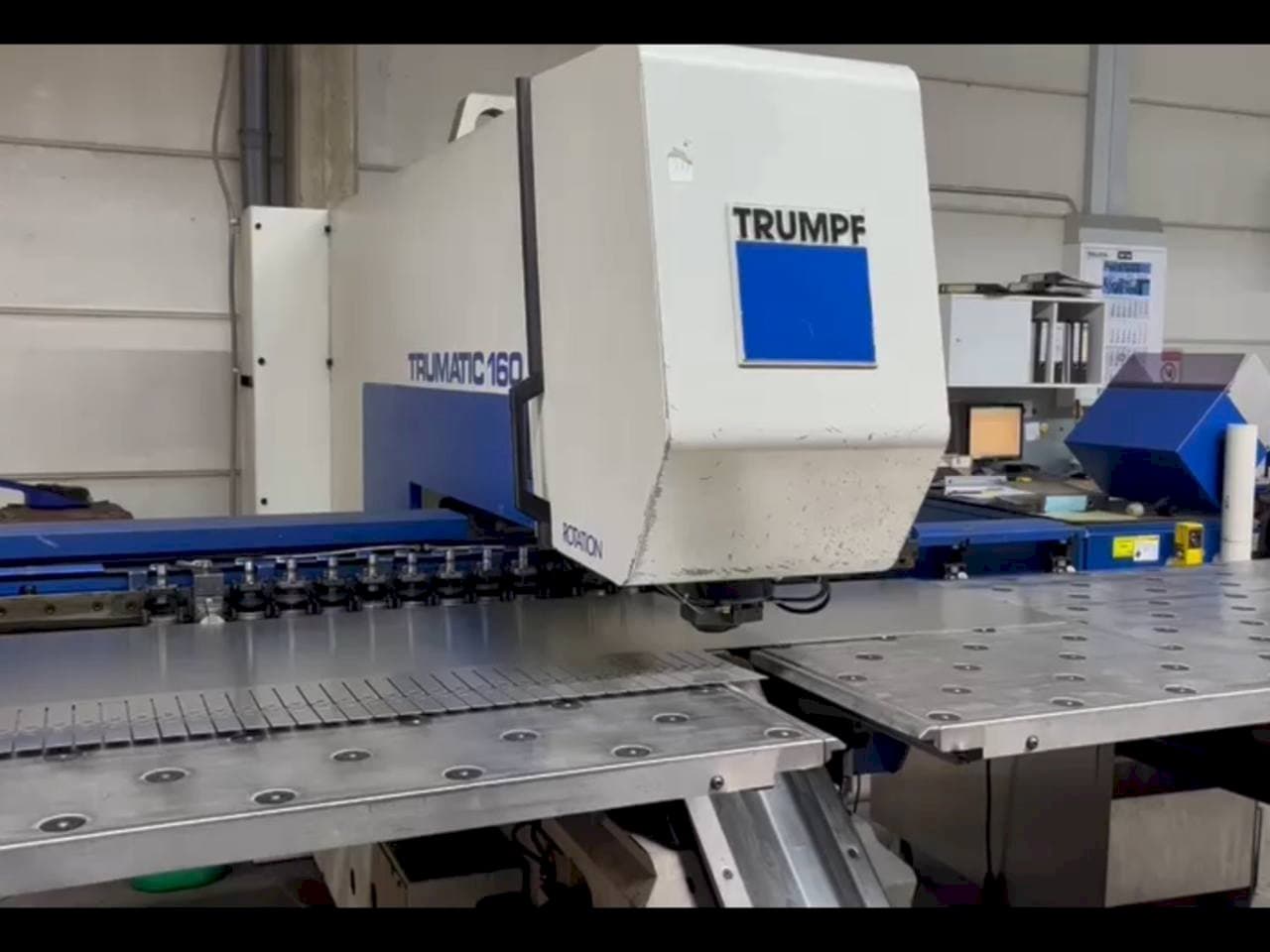 Front view of Trumpf Trumatic 160 machine