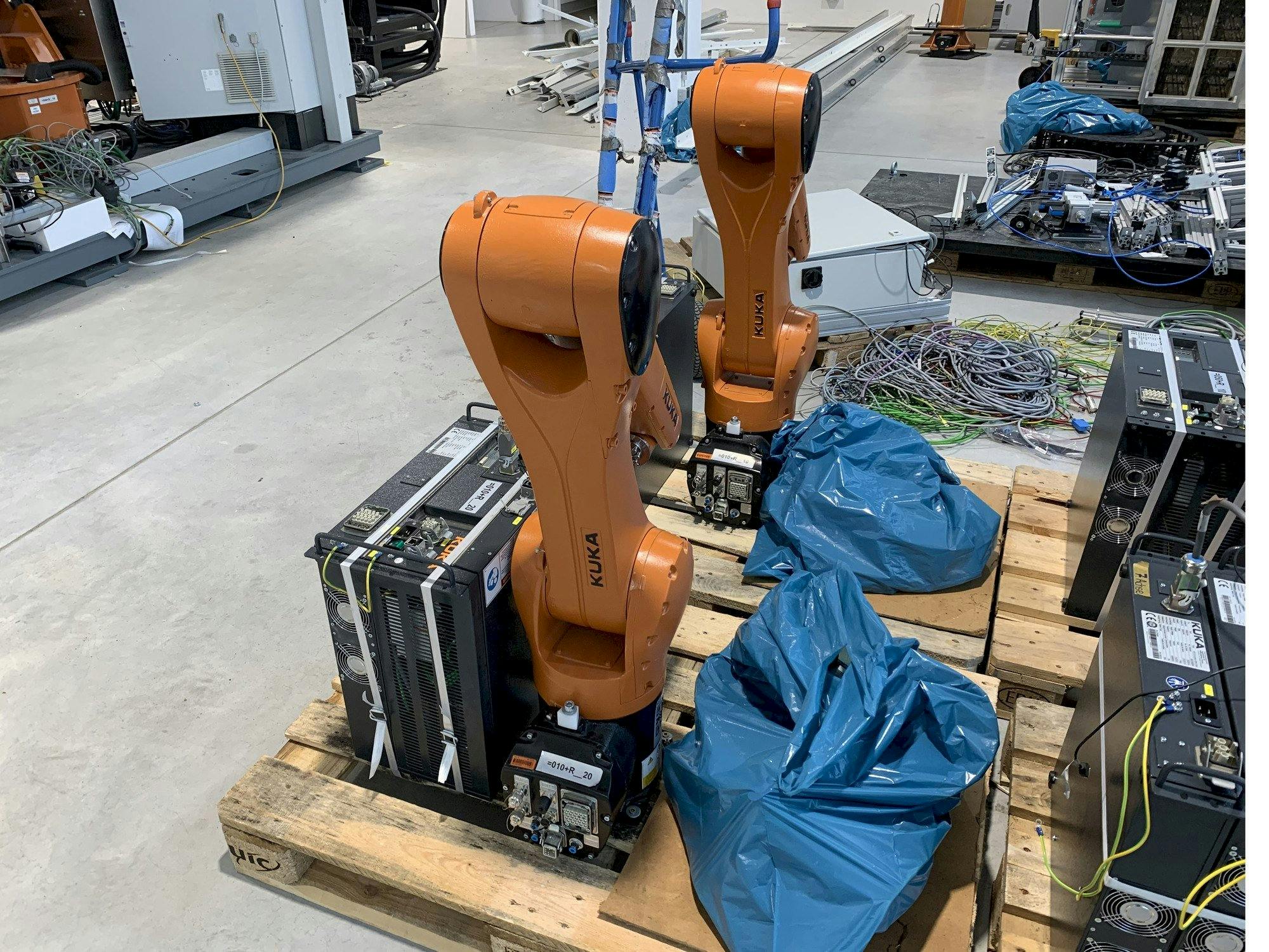 Front view of KUKA KR10 R1100 with KR C4 COMPACT Controller  machine
