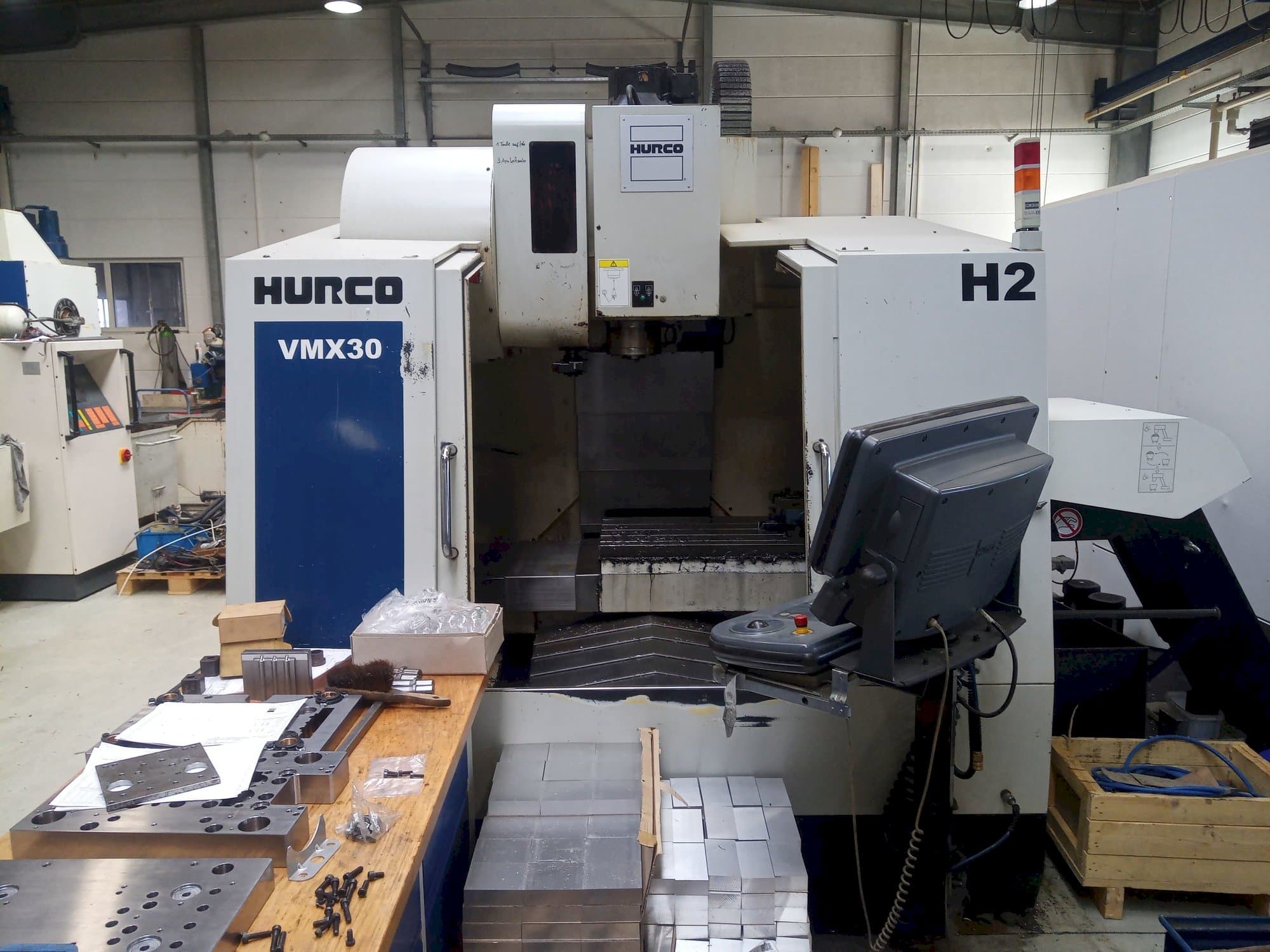Front view of Hurco VMX30 machine