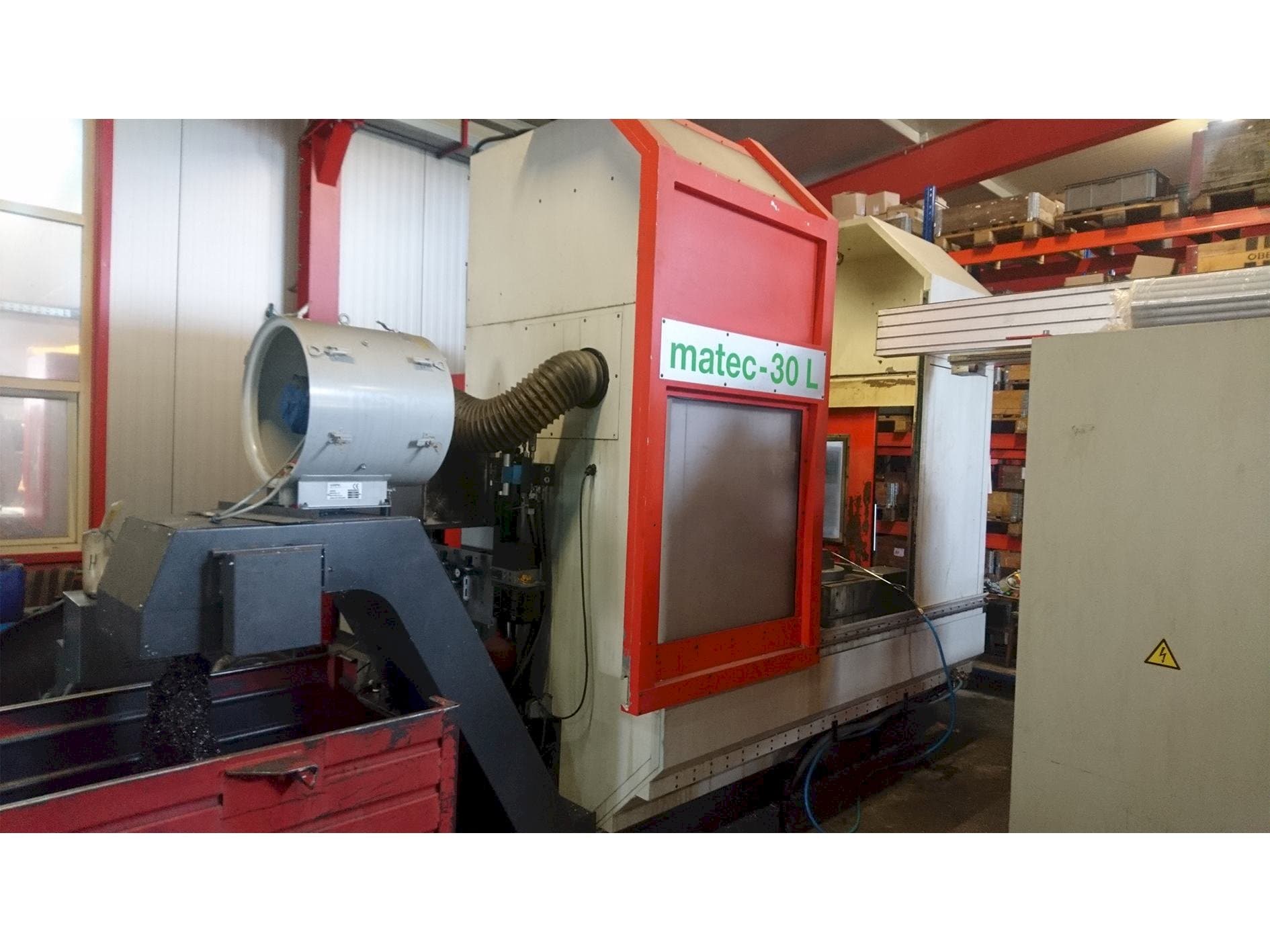 Front view of Matec 30 L machine