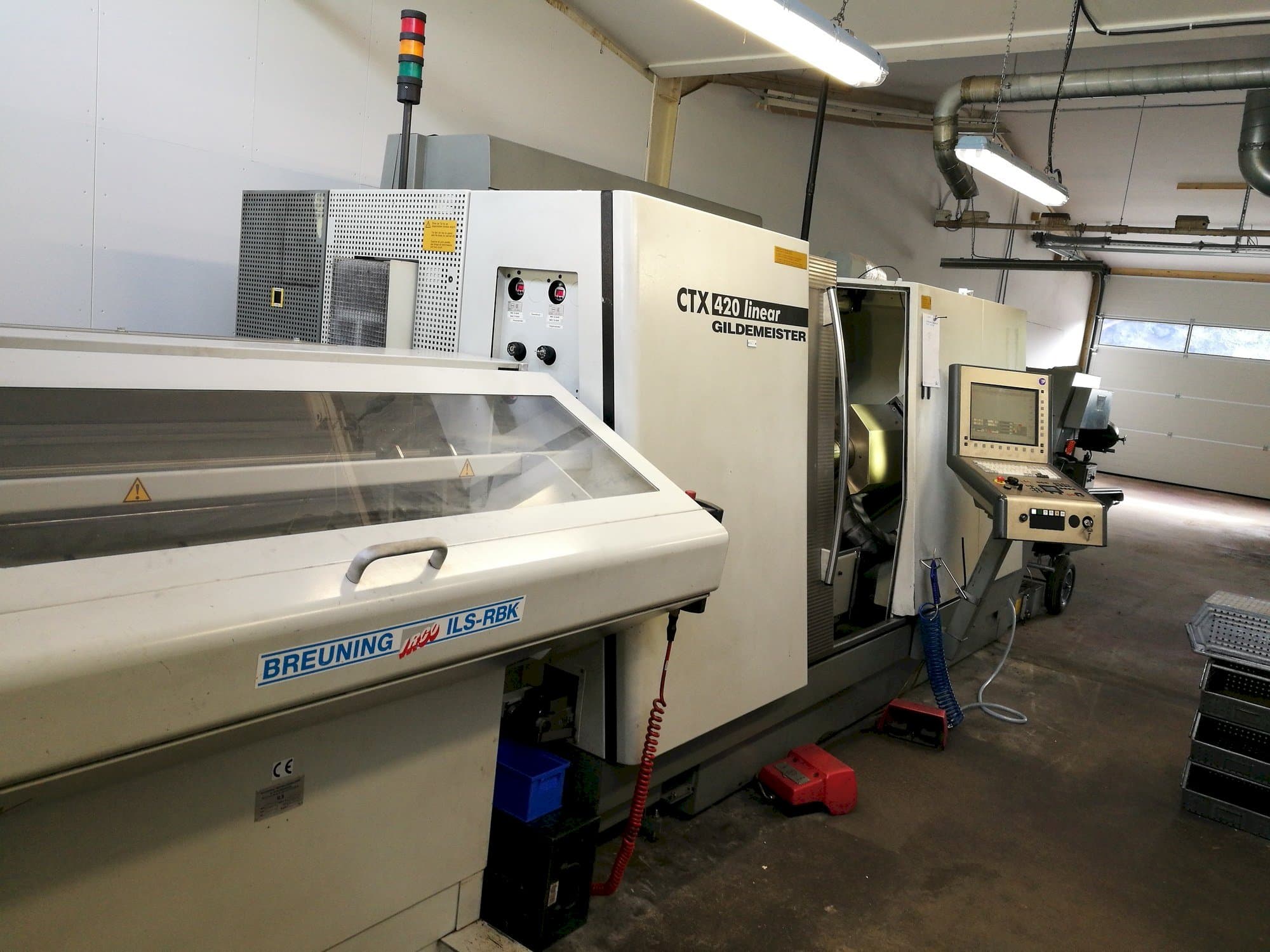 Front view of Gildemeister CTX 420 linear / V6 machine