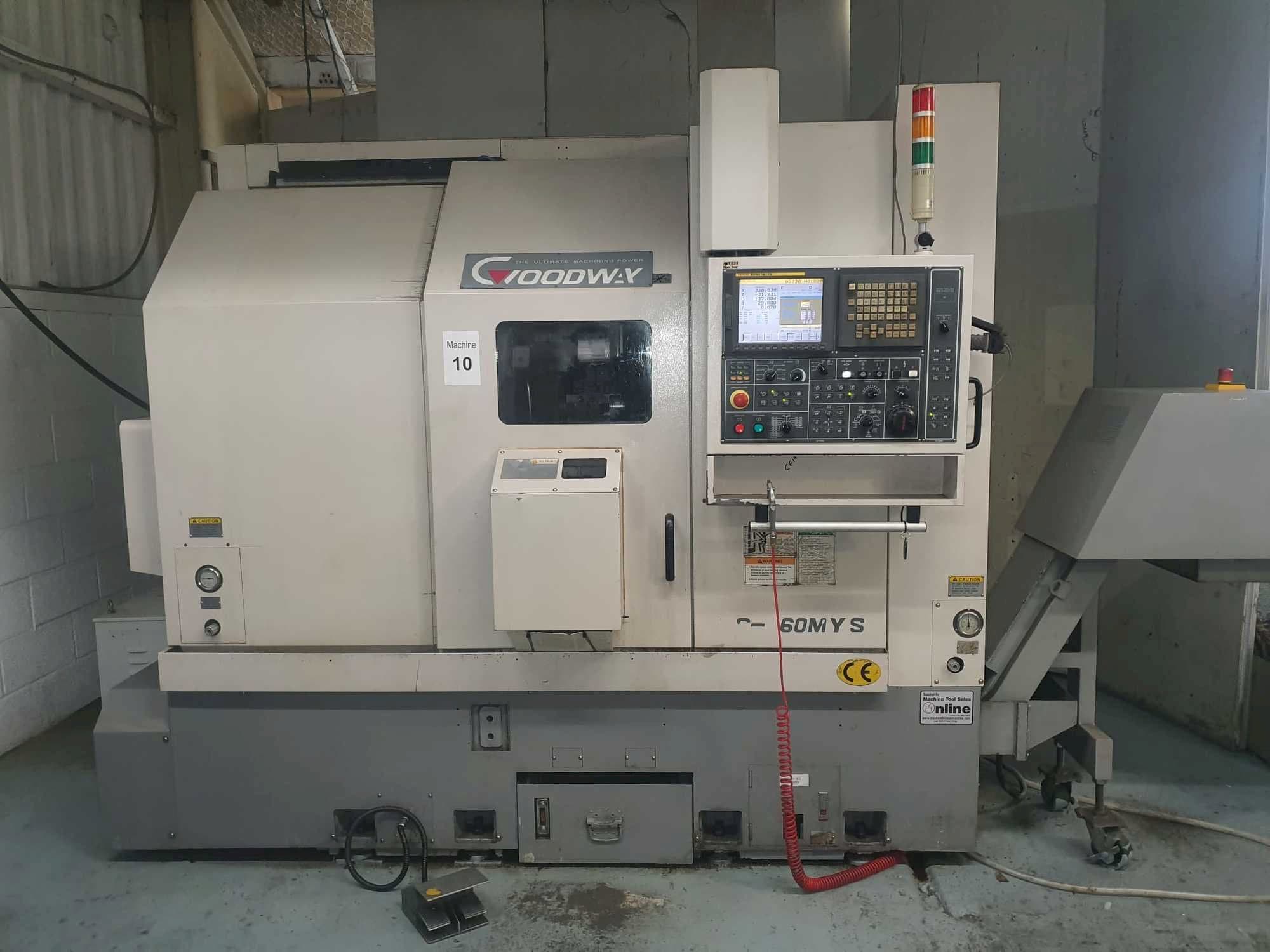 Front view of Goodway GS-260MYS machine