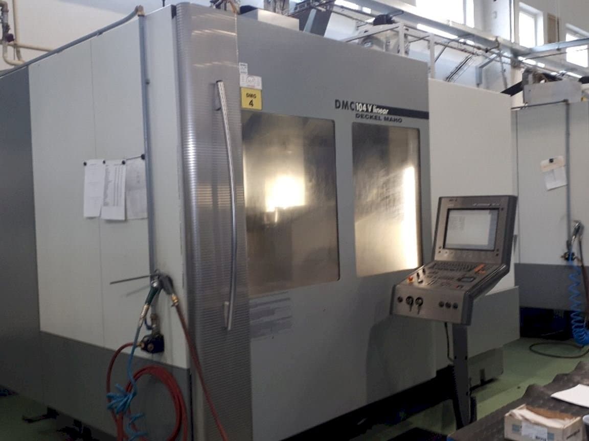 Front view of DECKEL MAHO DMC 104 linear machine