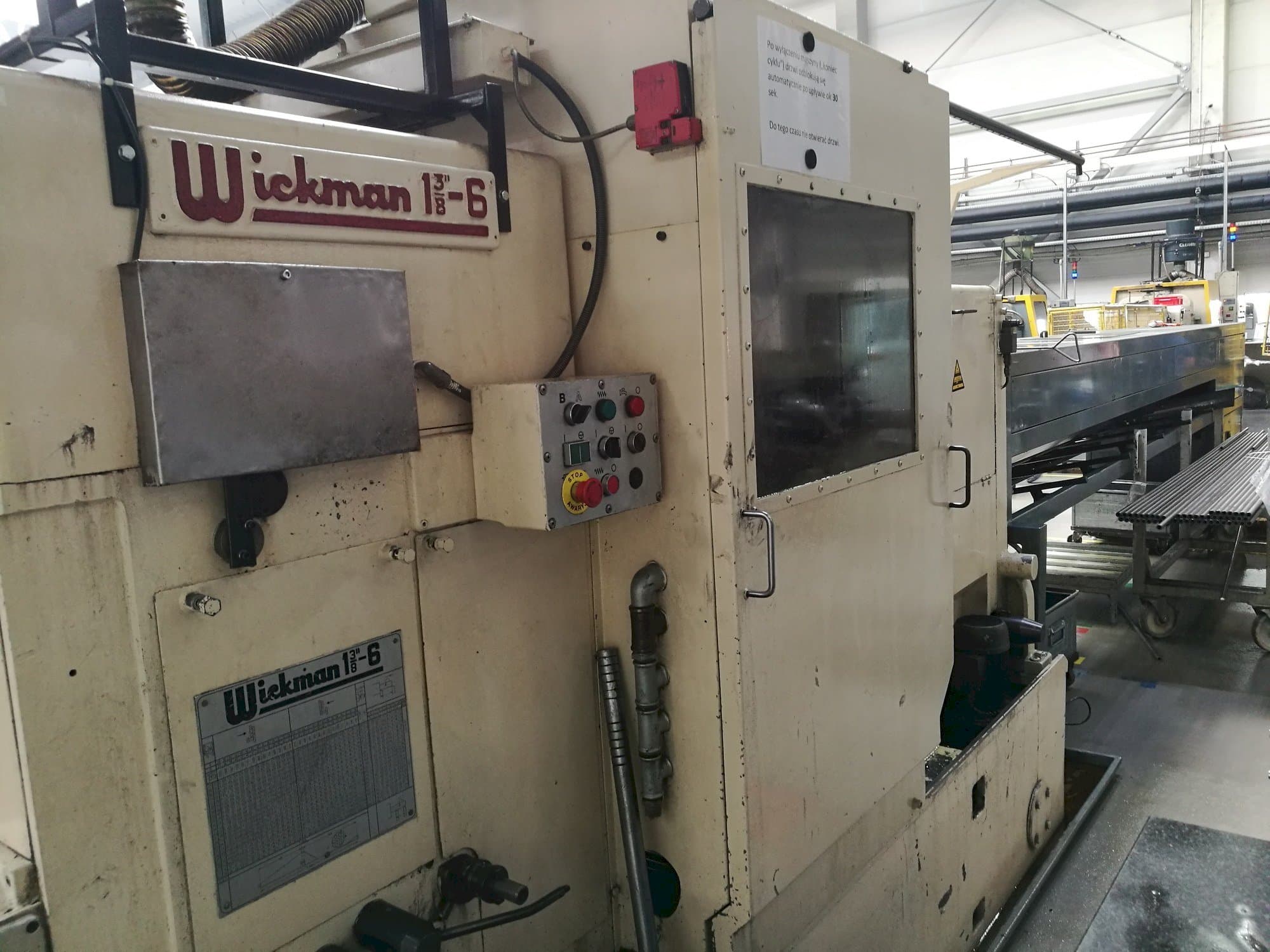 Front view of Wickman 1 3/8"-6 machine