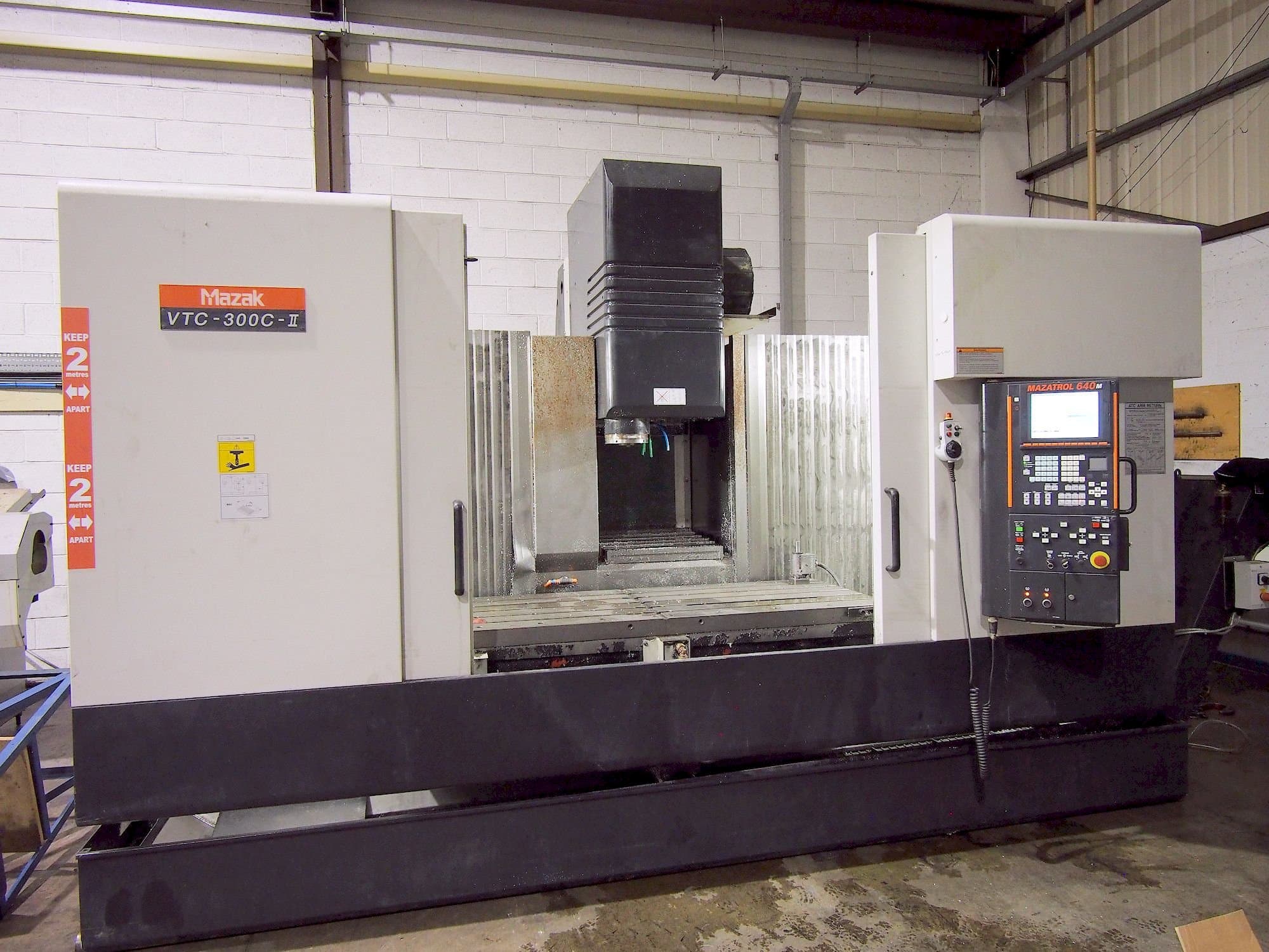 Front view of Mazak VTC-300C-II machine