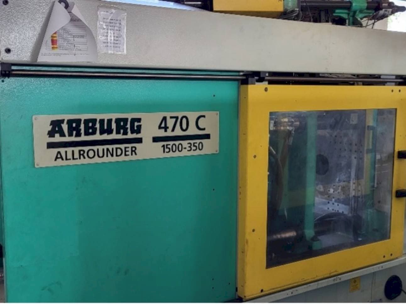 Front view of Arburg Allrounder 470C 1500 - 350/150 machine