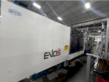 Front view of Netstal EVOS 5500-2900 Speed machine