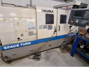 Front view of Okuma LB 300M  machine