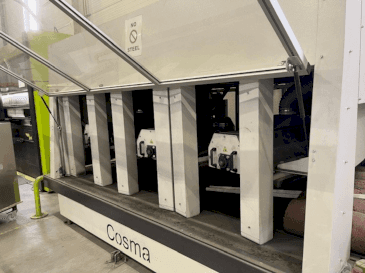 Front view of COSMA 1300 2B V10D1B+C machine