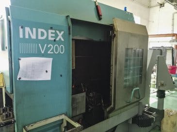 Left view of Index V200 Machine