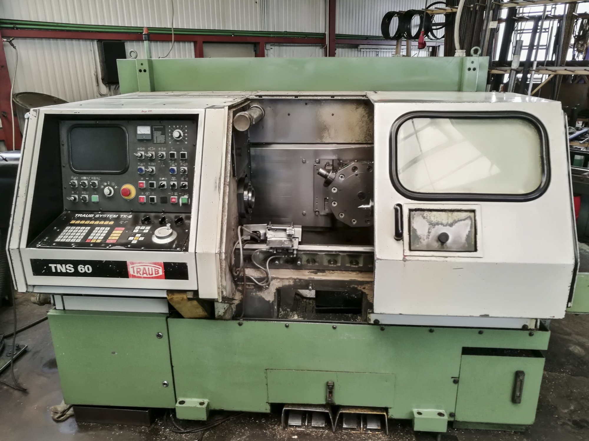 Front view of TRAUB TNS 60 Machine