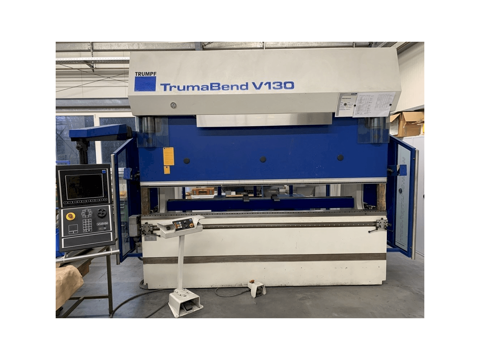 Front view of Trumpf TrumaBend V130X machine