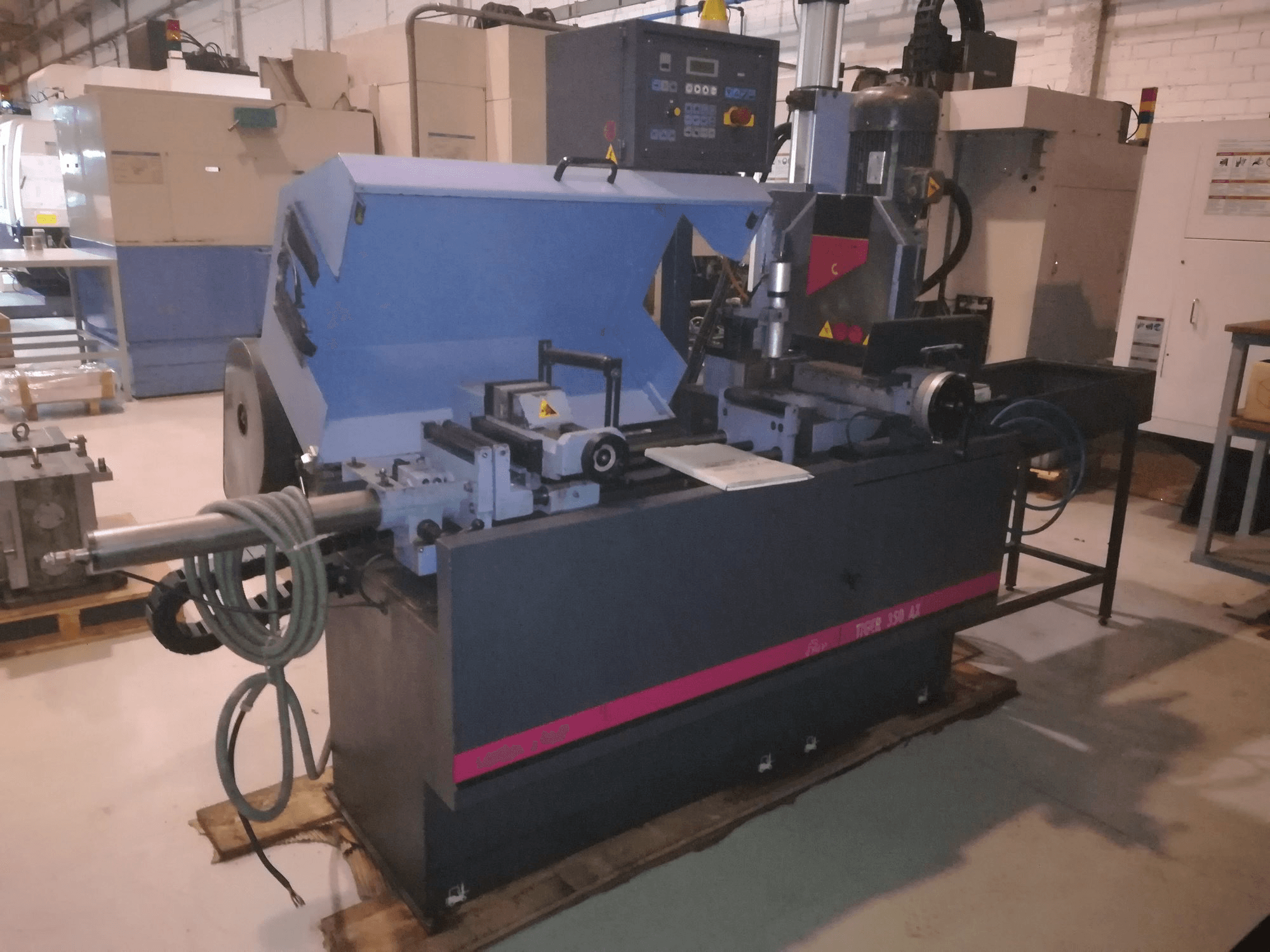 Front view of MEP TIGER 350 AX machine