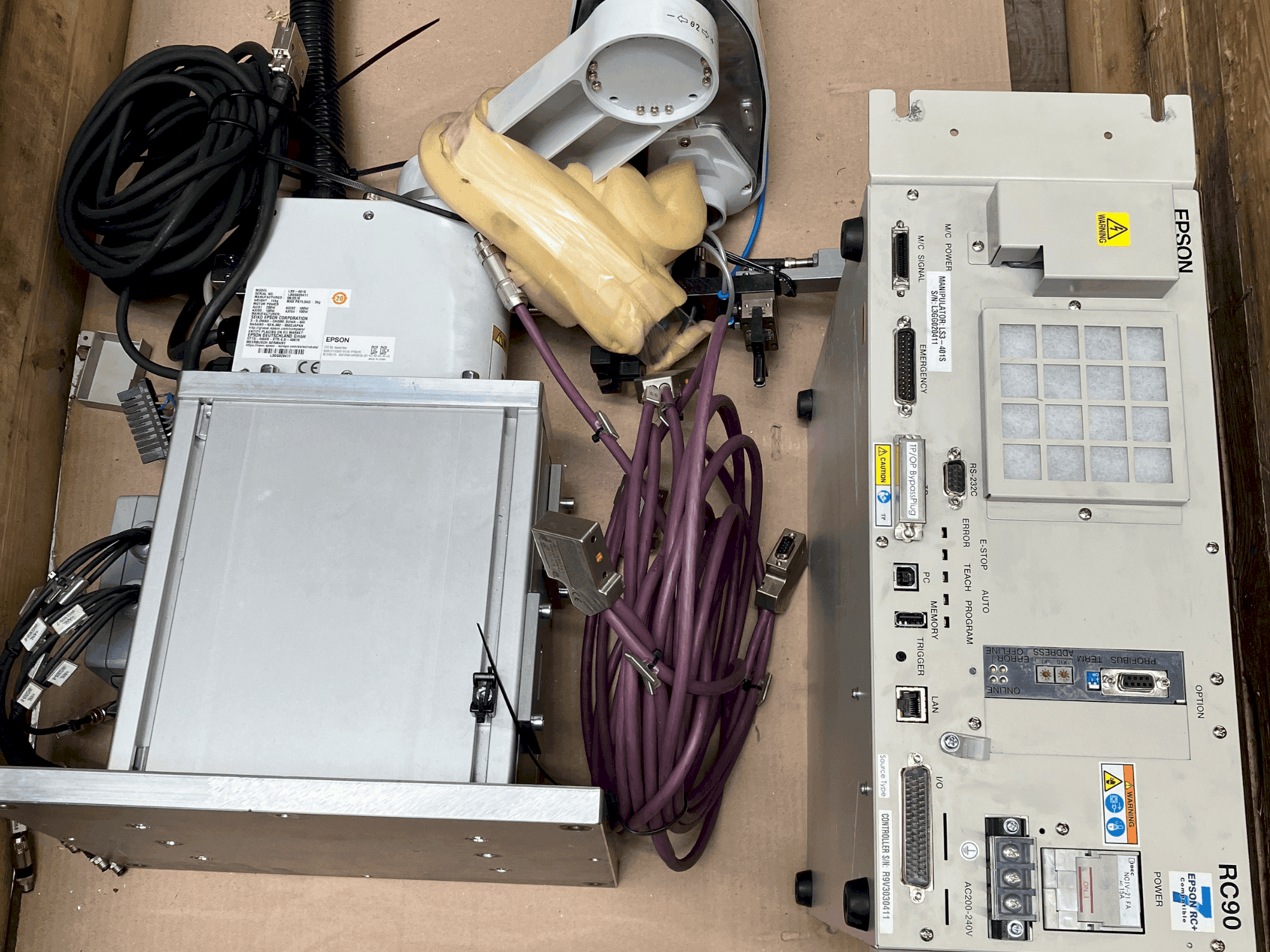 Front view of EPSON LS6-602S machine