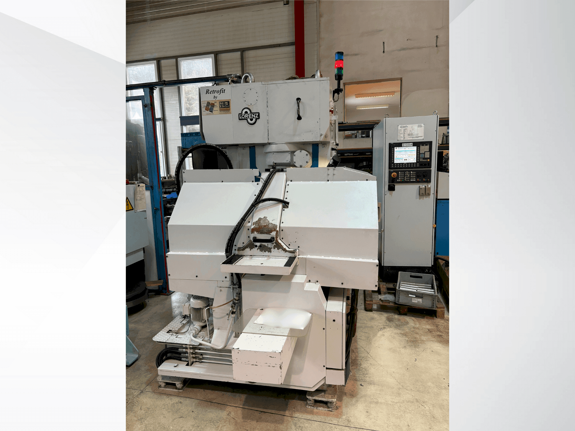 Front view of LORENZ LS 150 machine