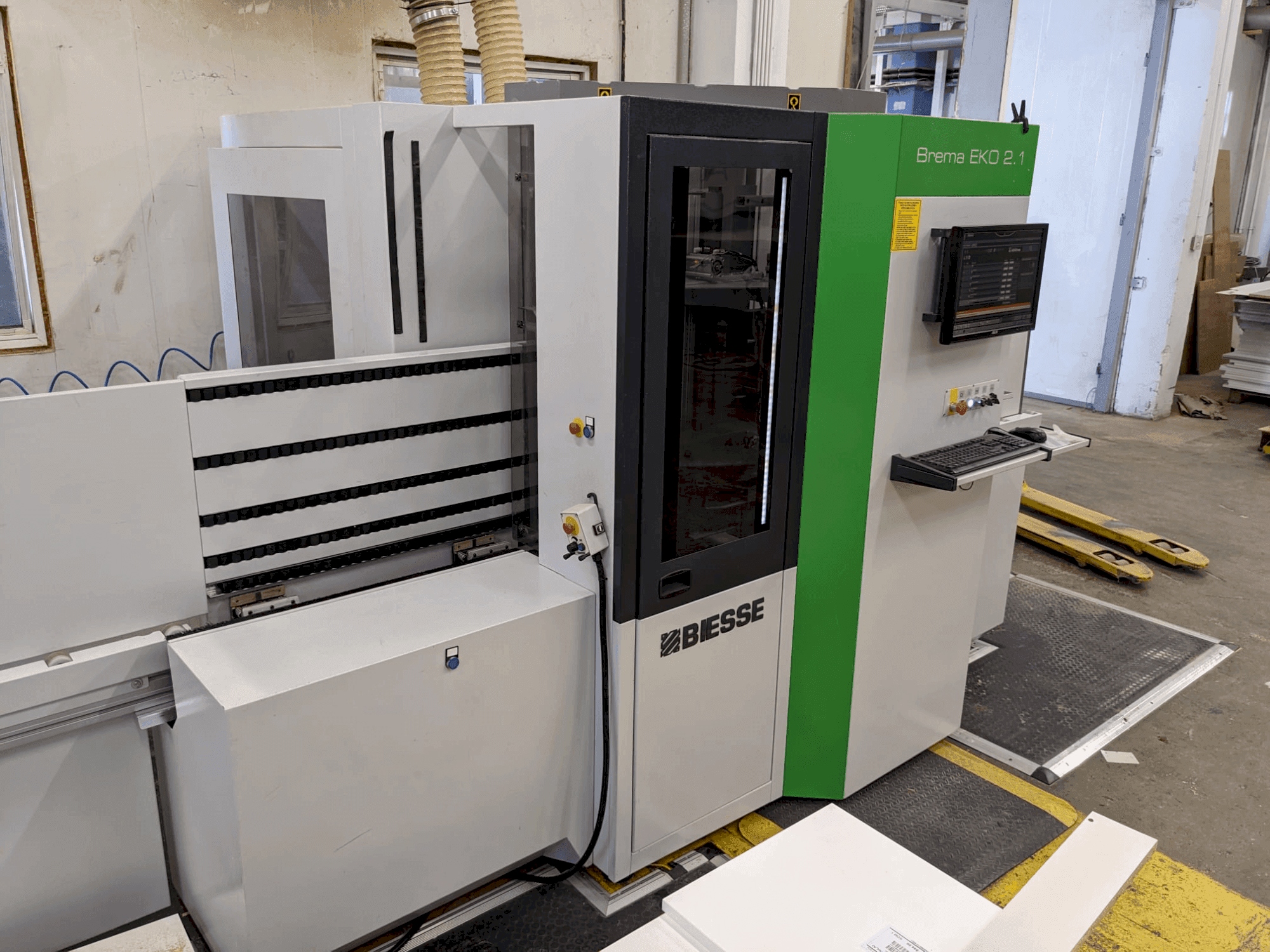 Front view of BIESSE BREMA EKO 2.1 machine