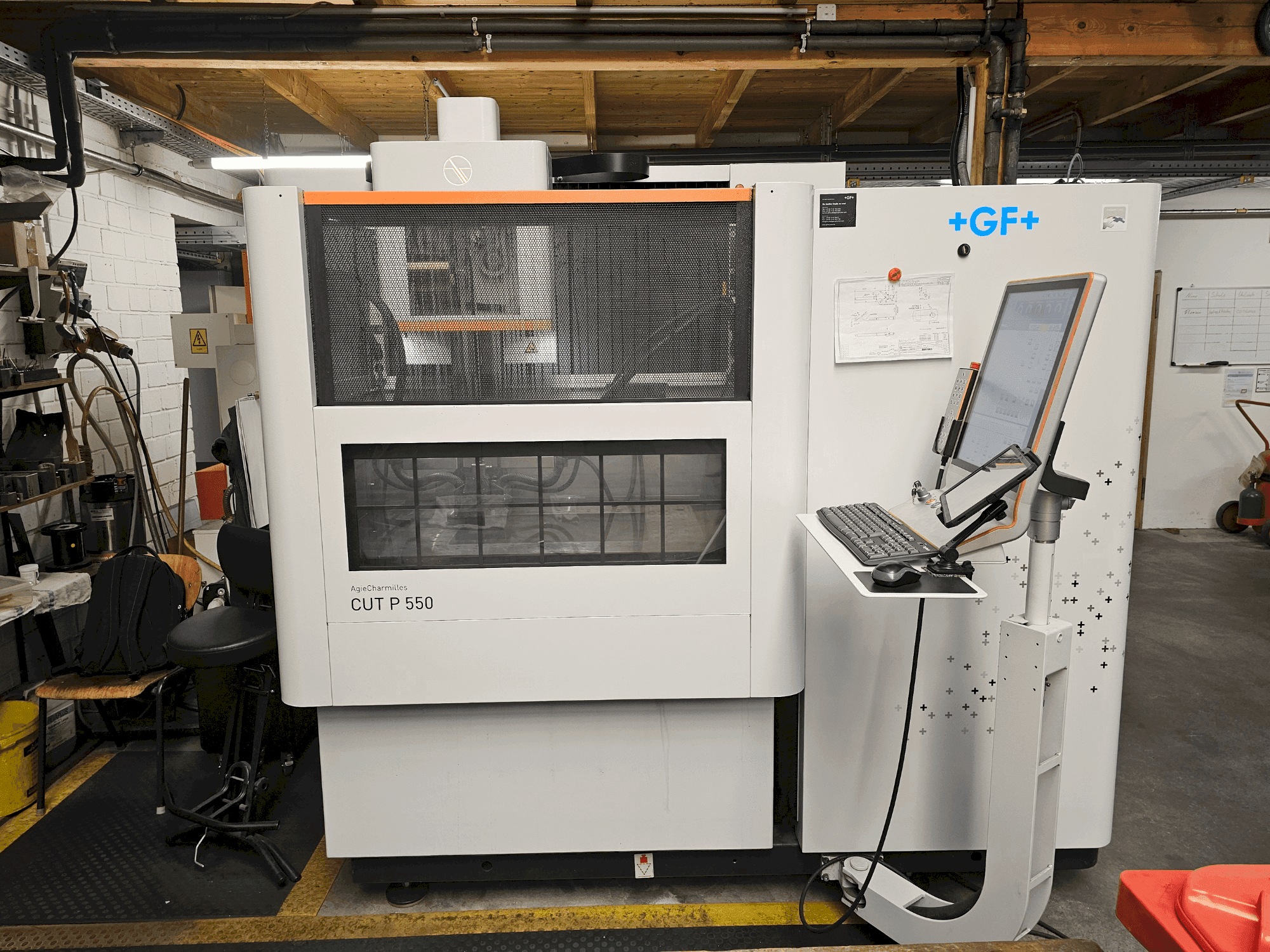 Front view of AgieCharmilles CUT P 550 machine