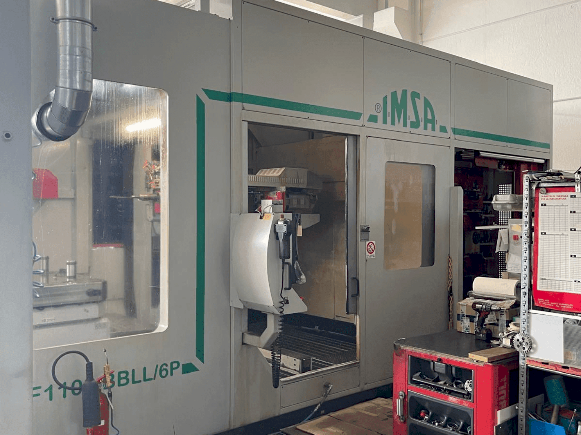 Front view of IMSA TIPO MF1100BBLL 6P machine