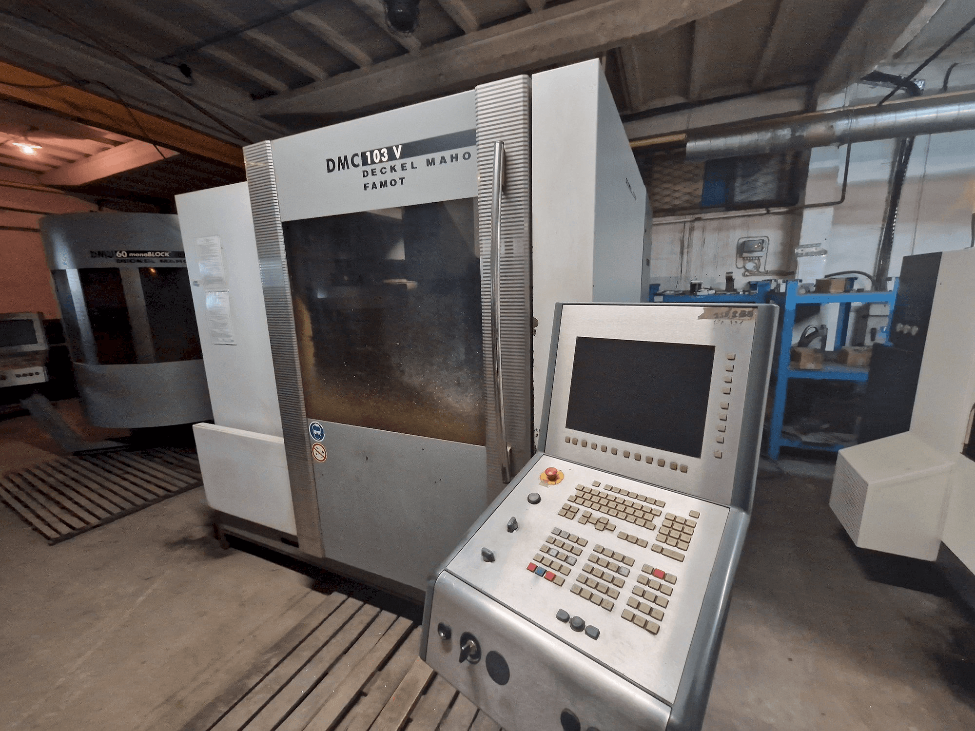 Front view of DMG DMC 103V machine