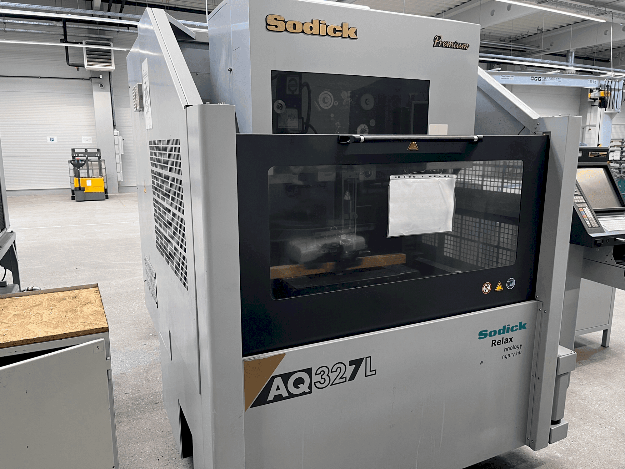 Front view of Sodick AQ327L machine