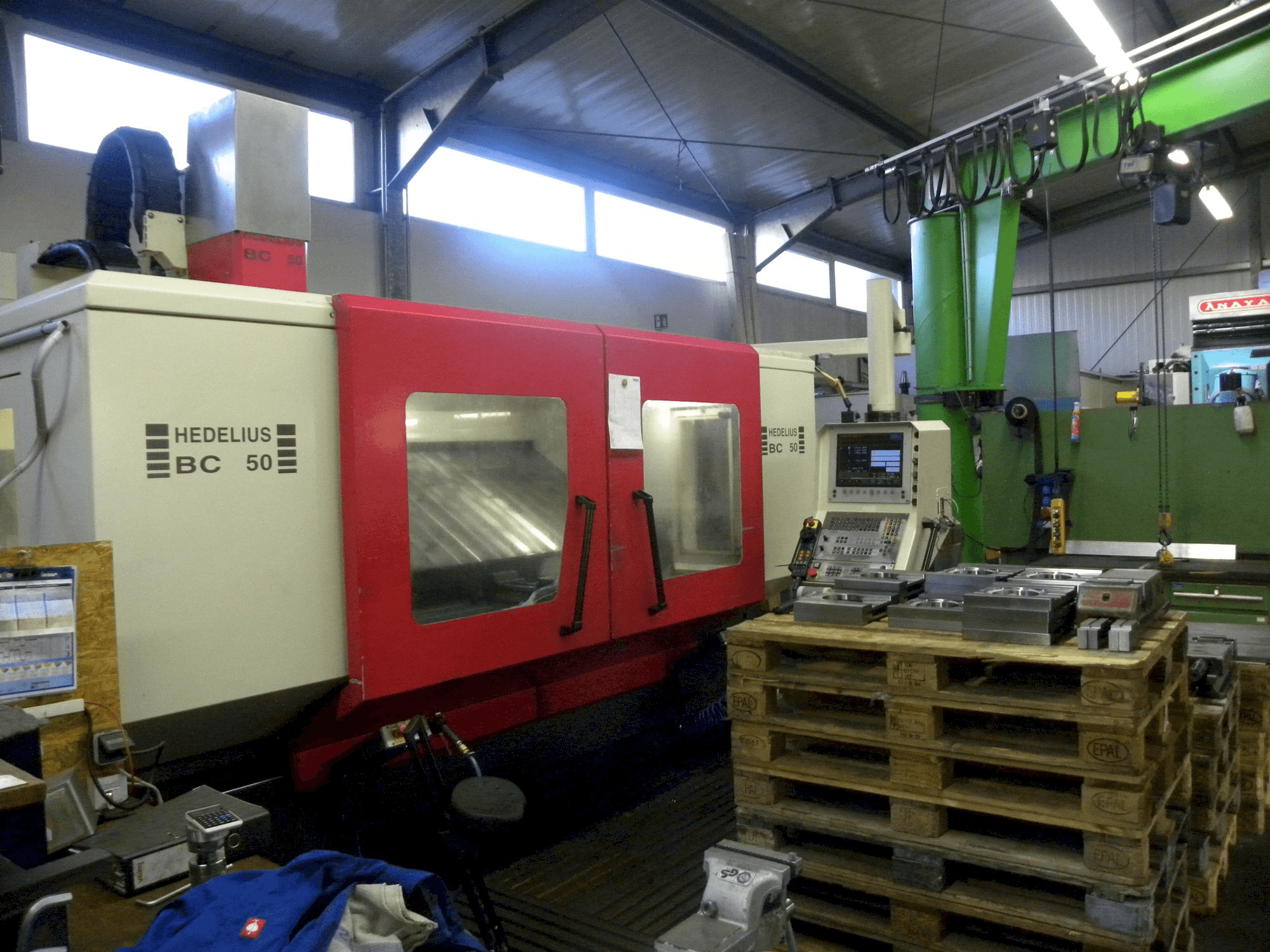 Front view of HEDELIUS BC-50 machine