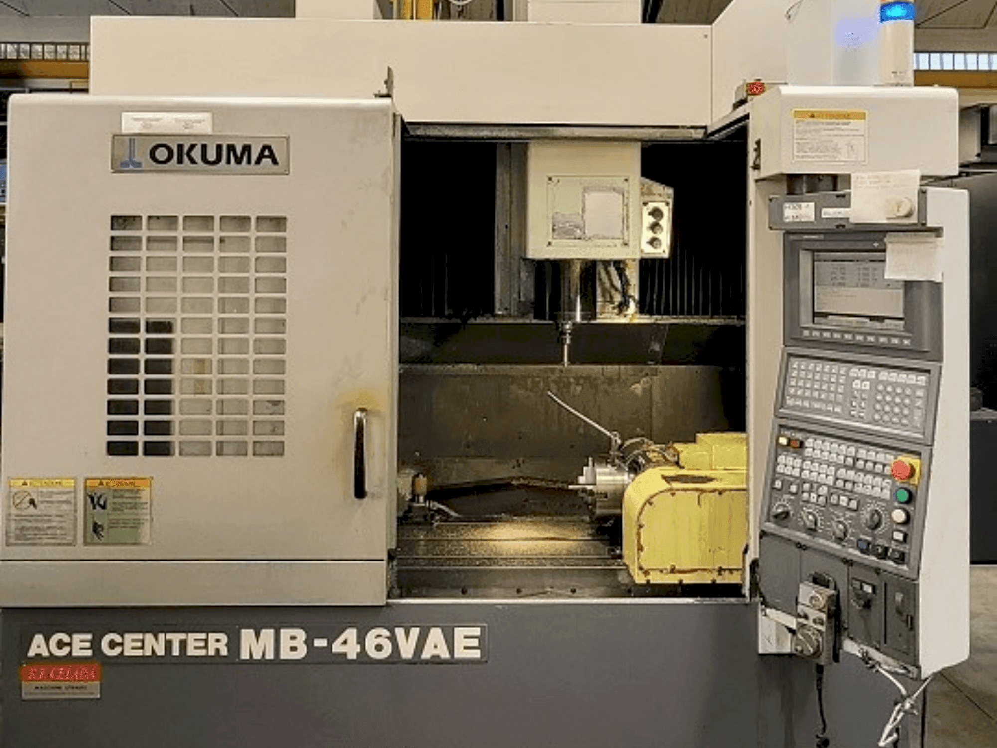 Front view of Okuma MB-46VAE machine