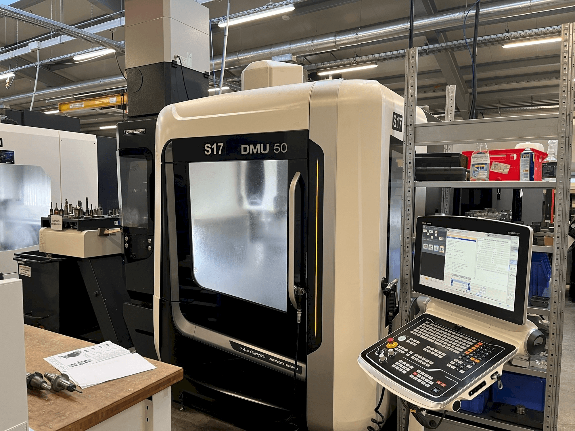 Front view of DMG MORI DMU 50 machine