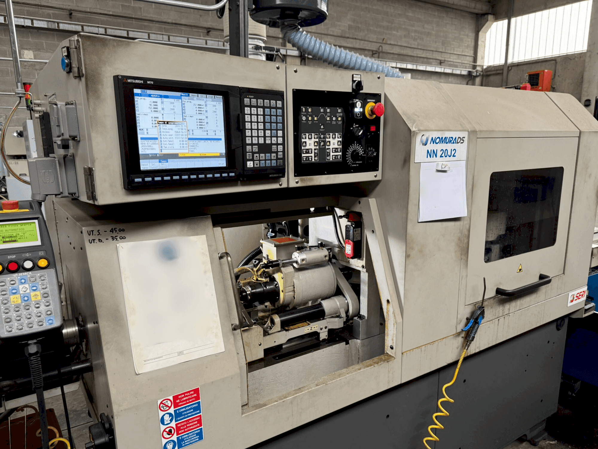 Front view of NOMURA NN-20 J2 machine