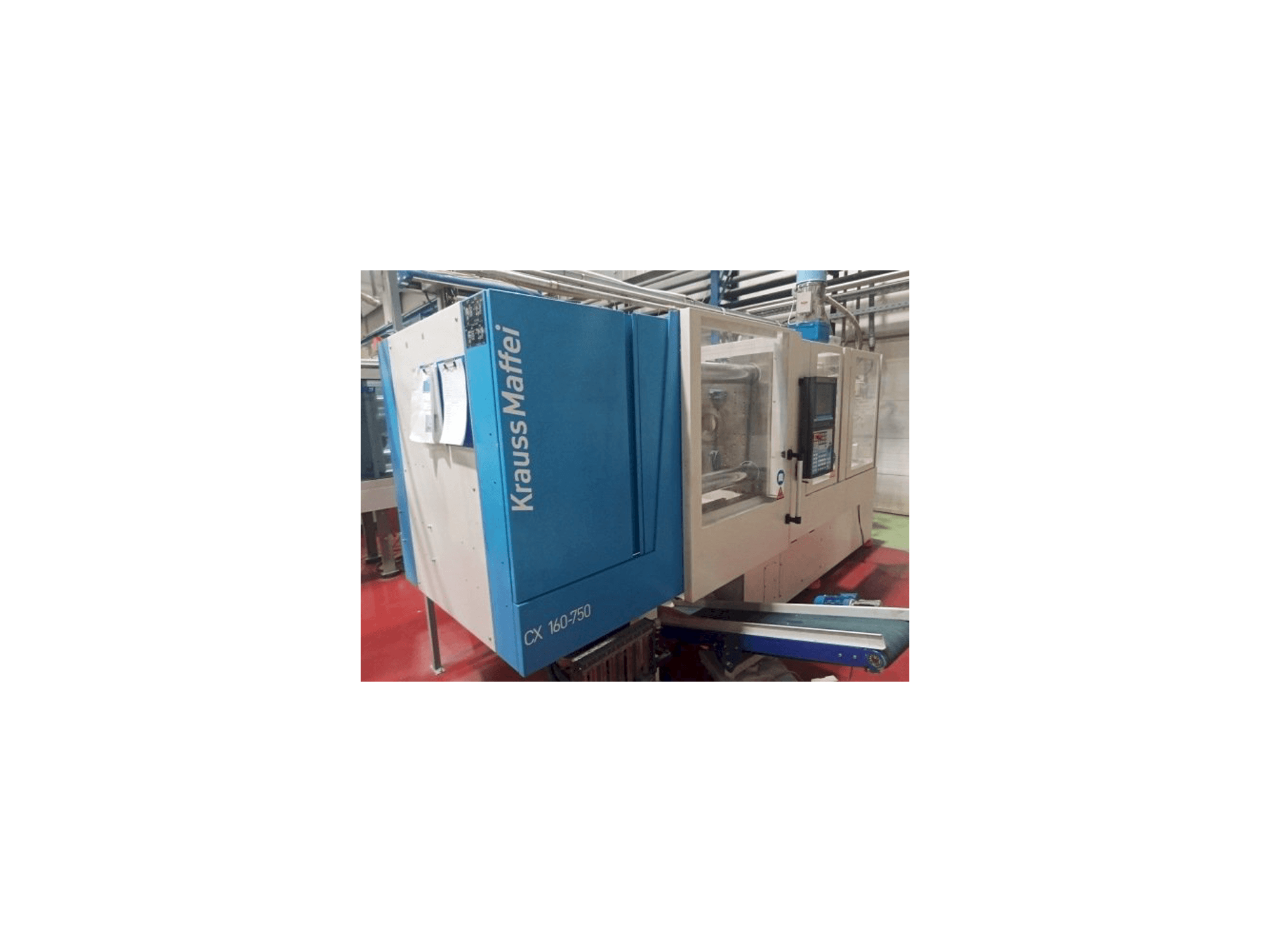 Front view of Krauss Maffei KM 160-750 CX machine