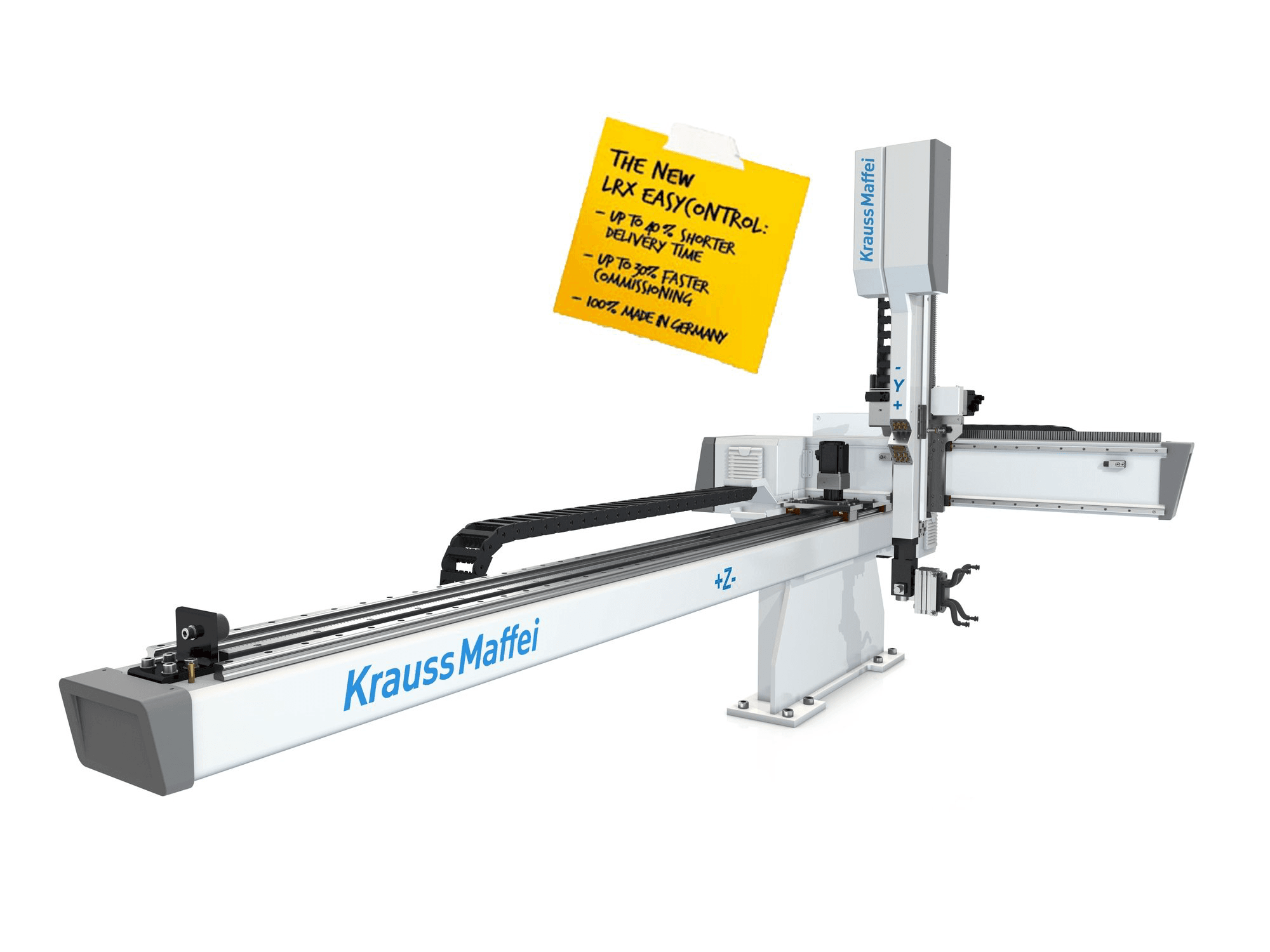 Front view of Krauss Maffei LRX EasyControl 50 machine