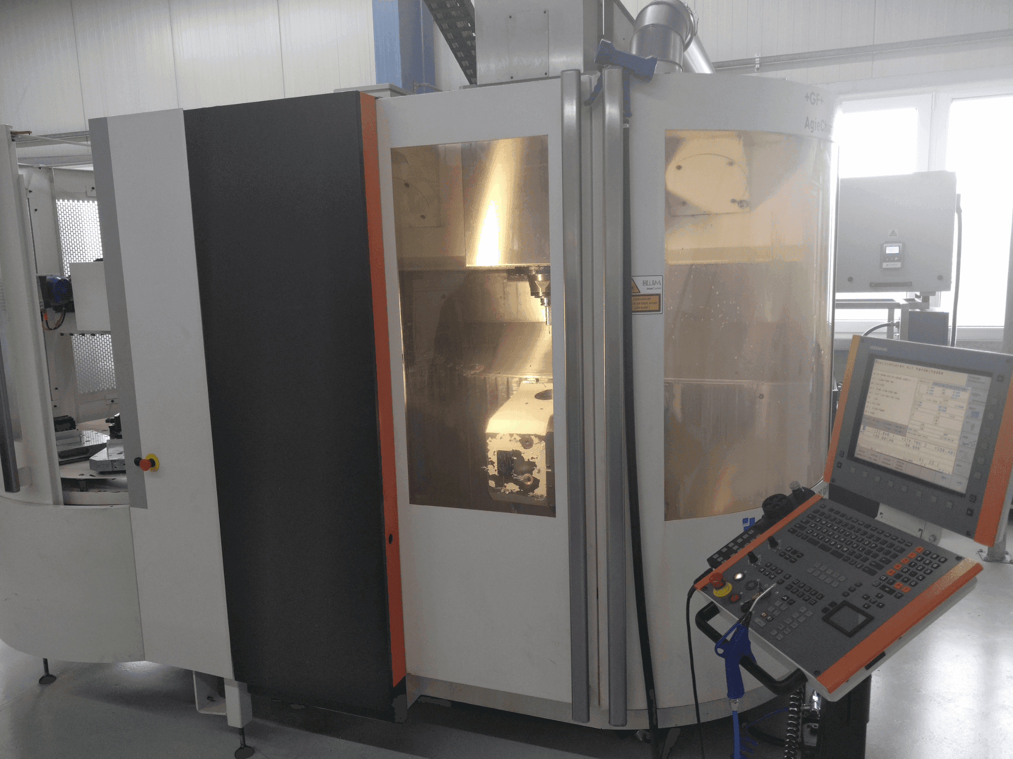 Front view of +GF+ AGIE CHARMILLES MIKRON UCP 600 Vario machine