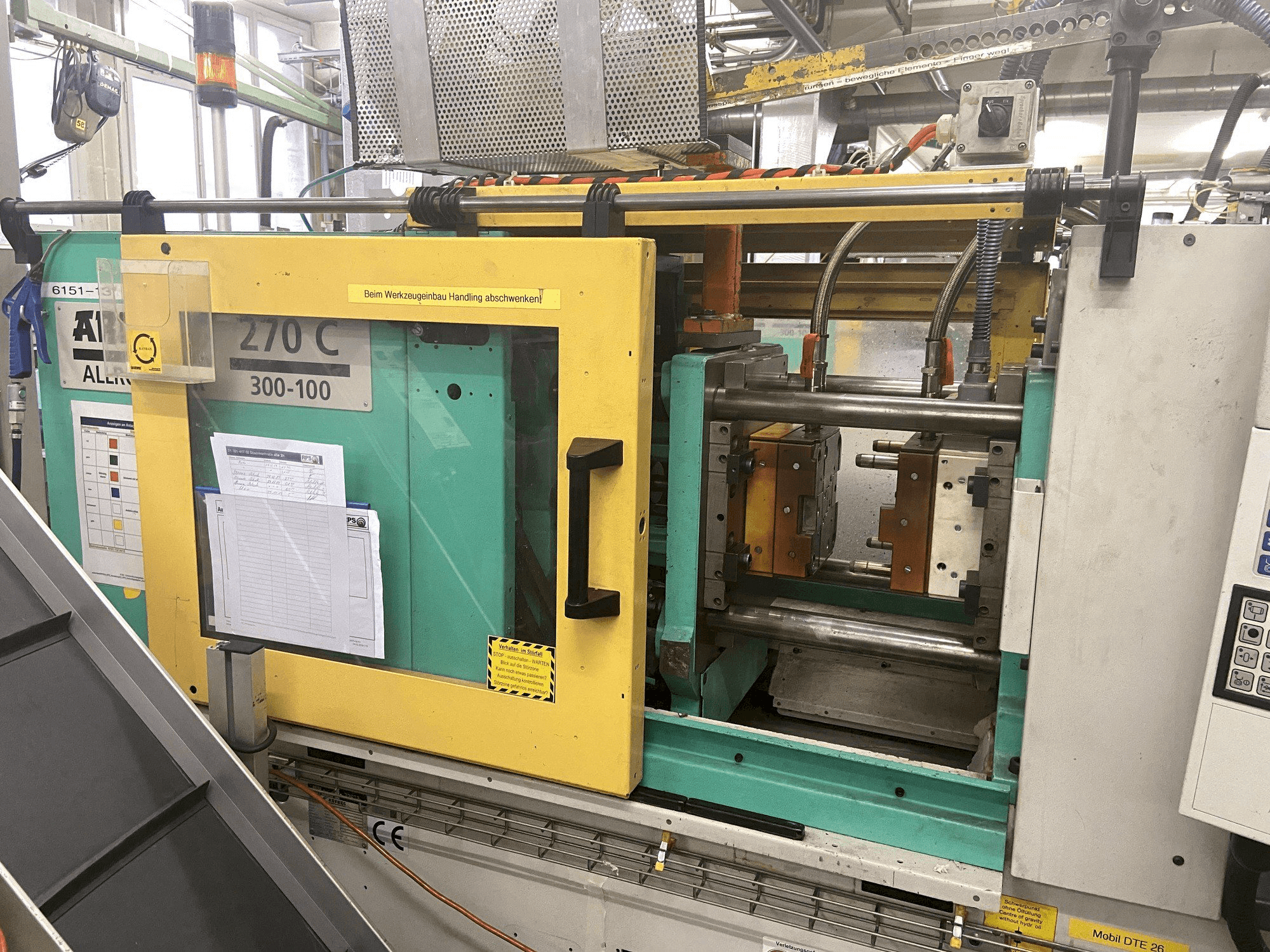 Front view of Arburg 270 C 300-100 machine