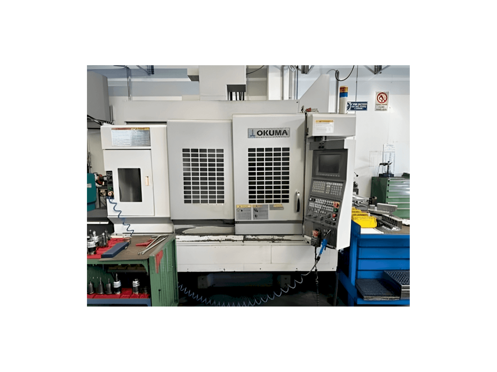 Front view of Okuma MB 56-VA machine