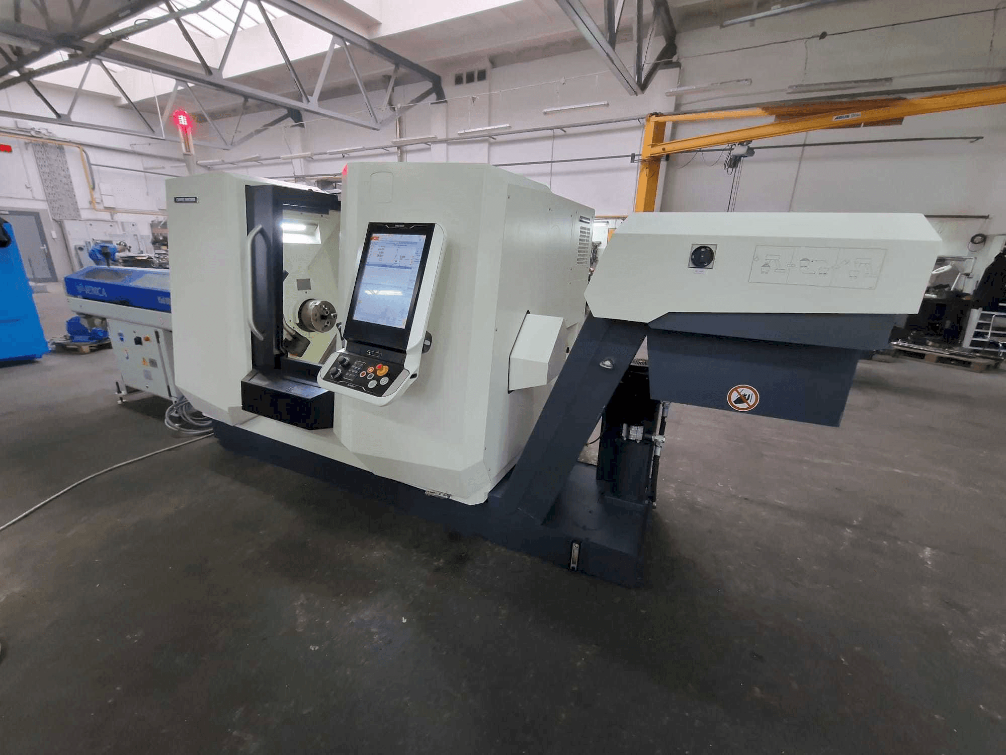 Front view of DMG MORI CLX 350 V6 machine