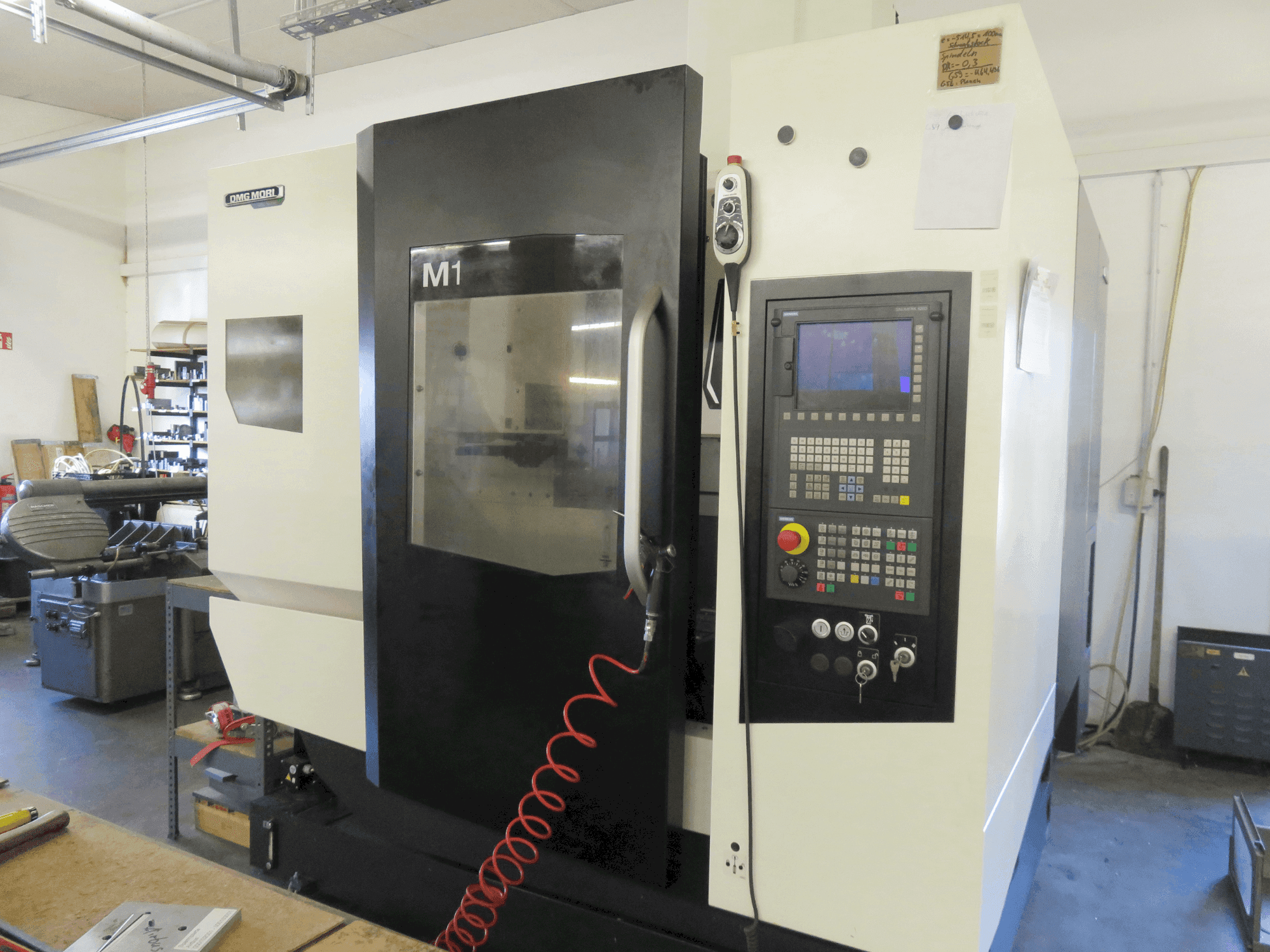 Front view of DMG MORI M1 machine