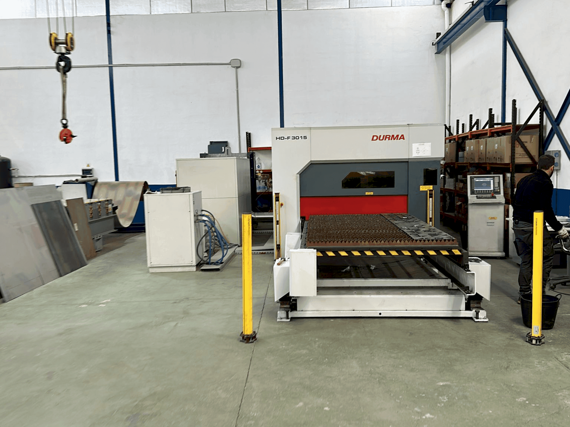 Front view of Durma HD-F 3015 machine