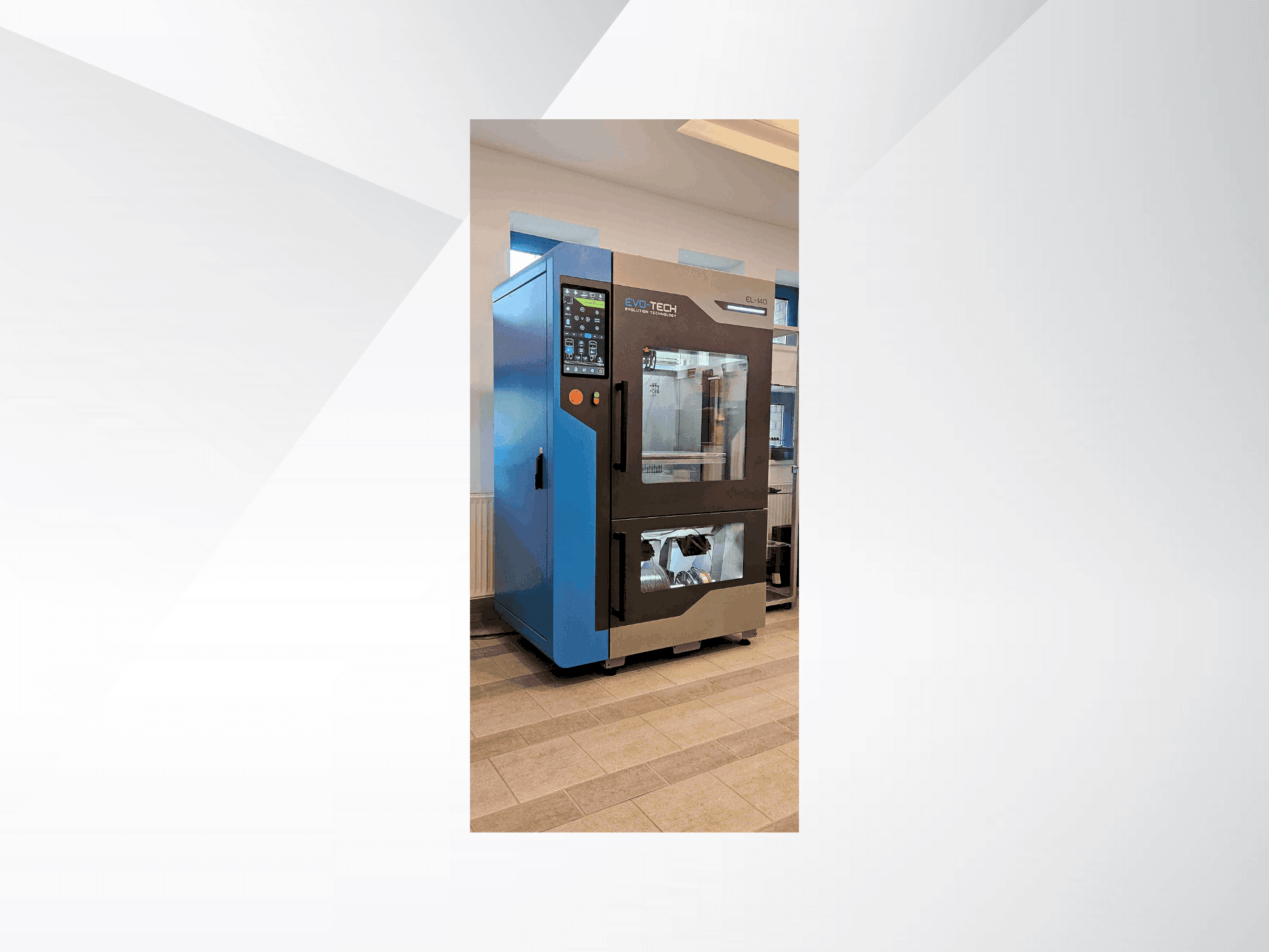 Front view of EVO-tech EL-140 machine