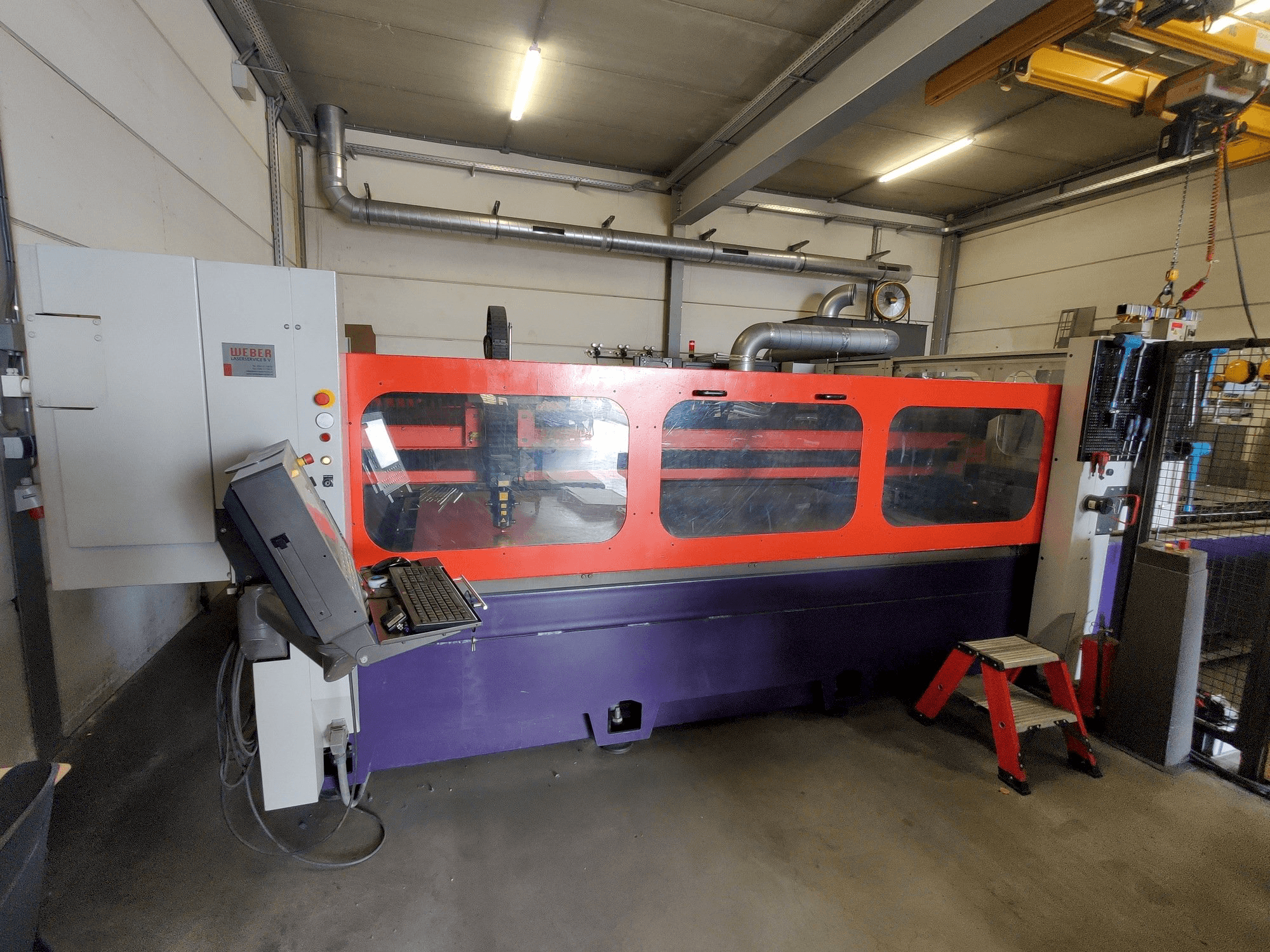 Front view of Bystronic Bystar 3015 machine