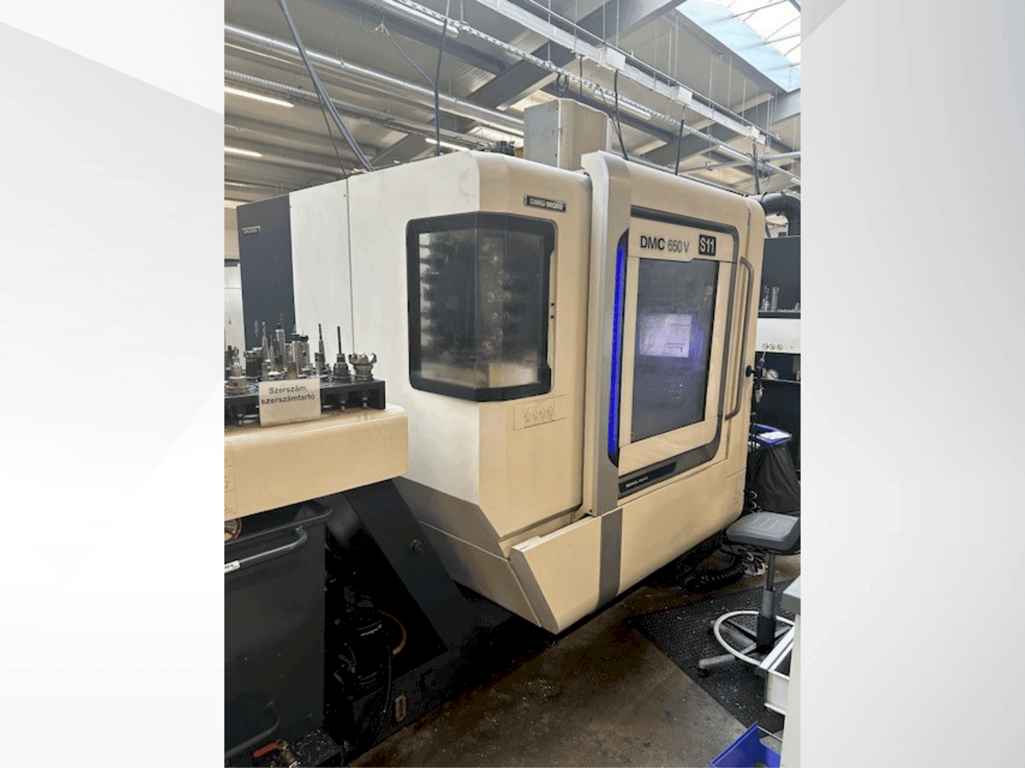 Front view of DMG MORI DMC 650 V machine