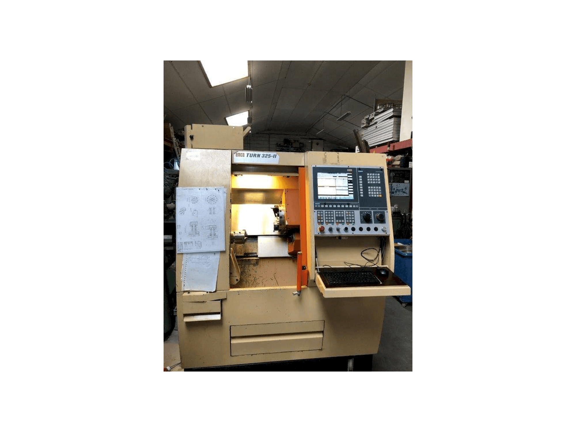 Front view of EMCO TURN 325-II machine