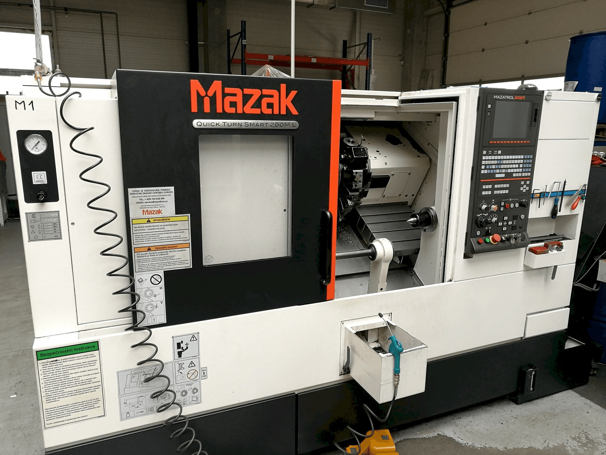 Front view of Mazak Quick Turn Smart 200 ML machine